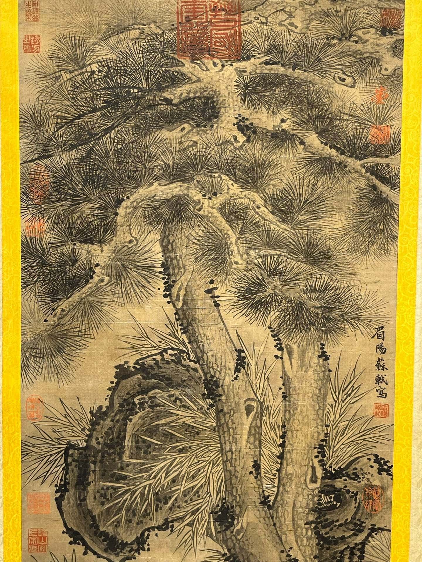 Chinese scroll painting Su Shi