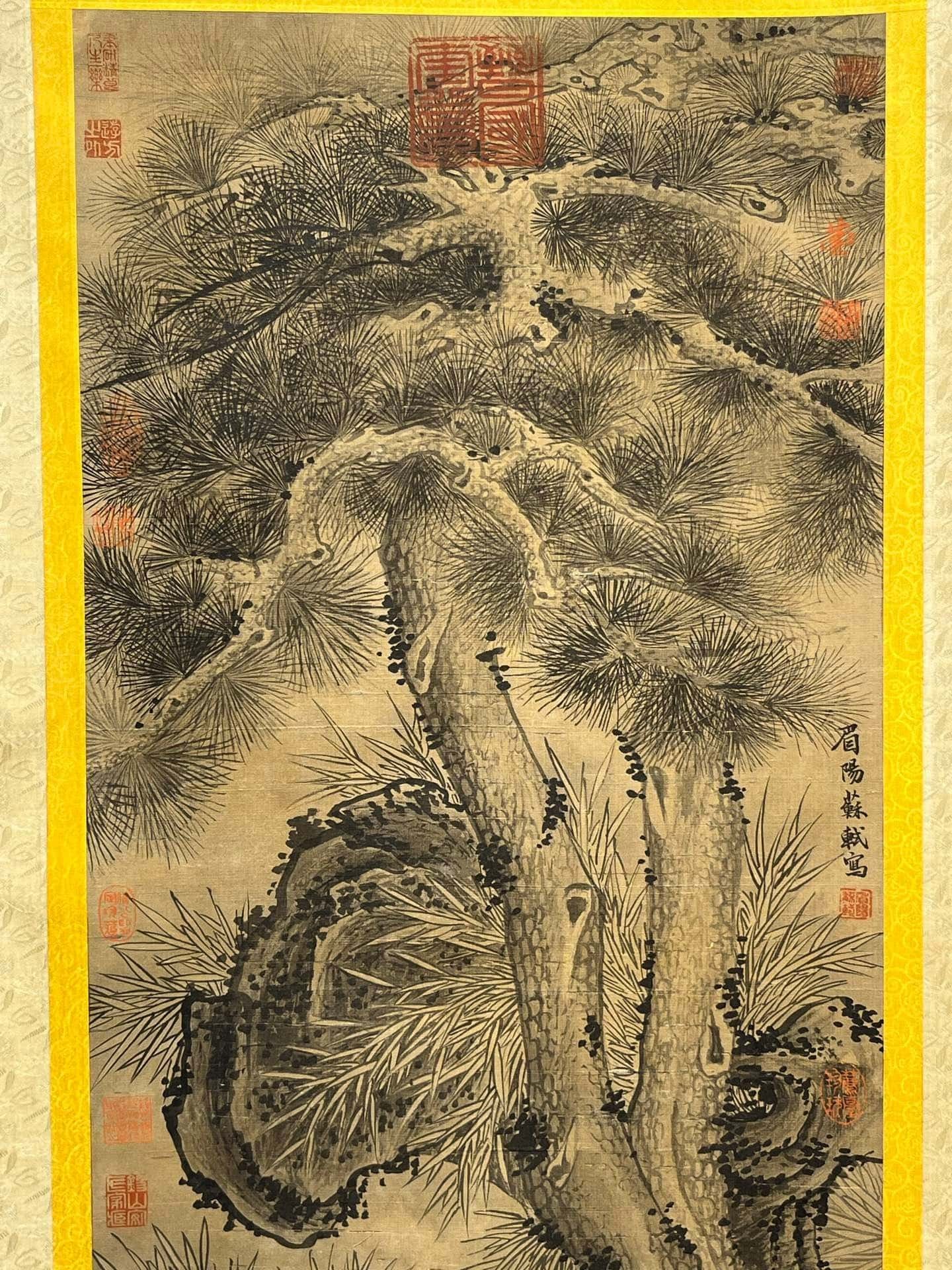 Chinese scroll painting Su Shi