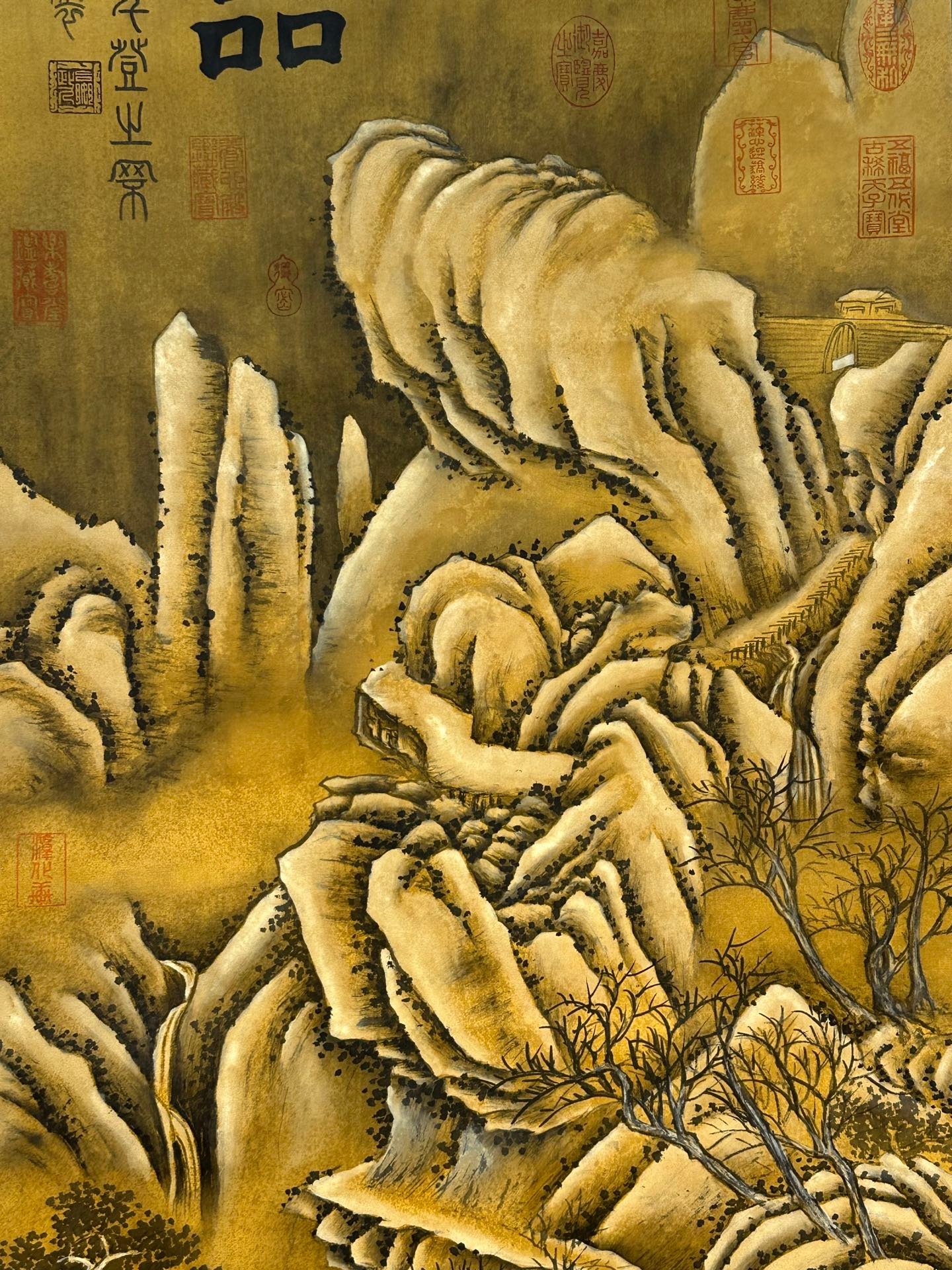 Chinese scroll painting Qin Shi Huang Ying Zheng