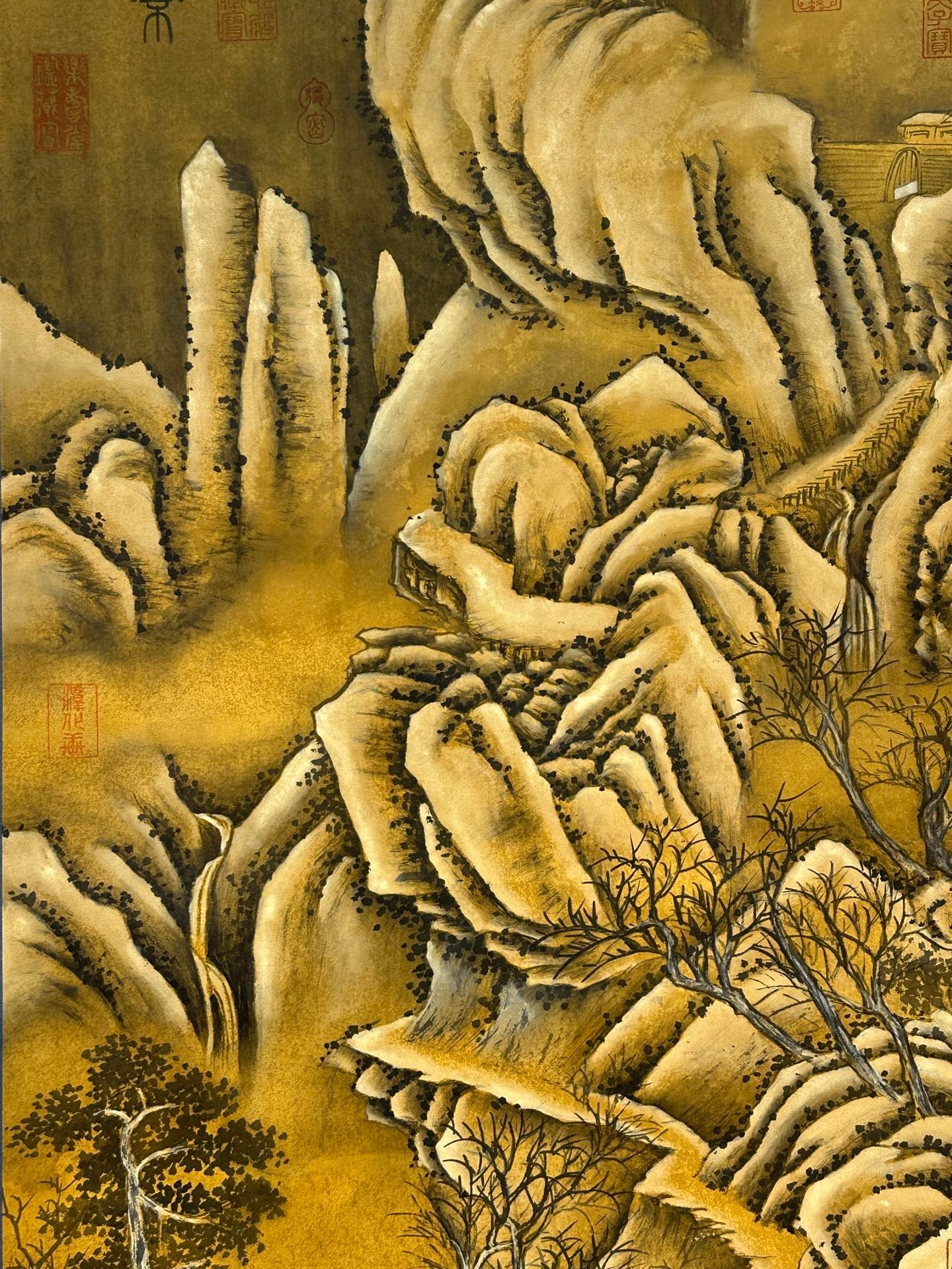Chinese scroll painting Qin Shi Huang Ying Zheng