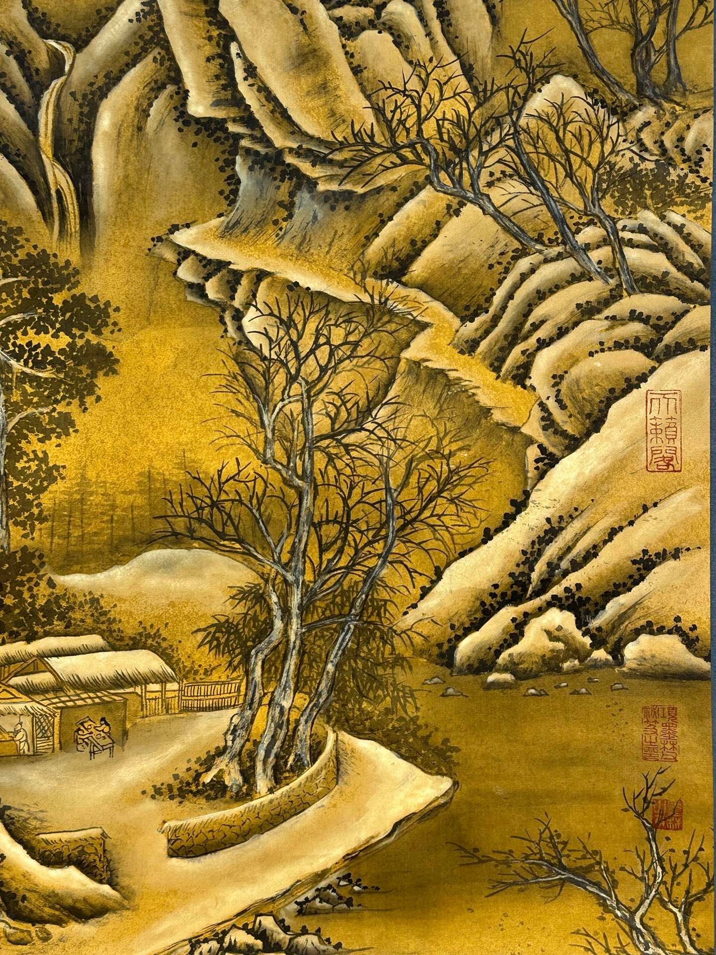 Chinese scroll painting Qin Shi Huang Ying Zheng