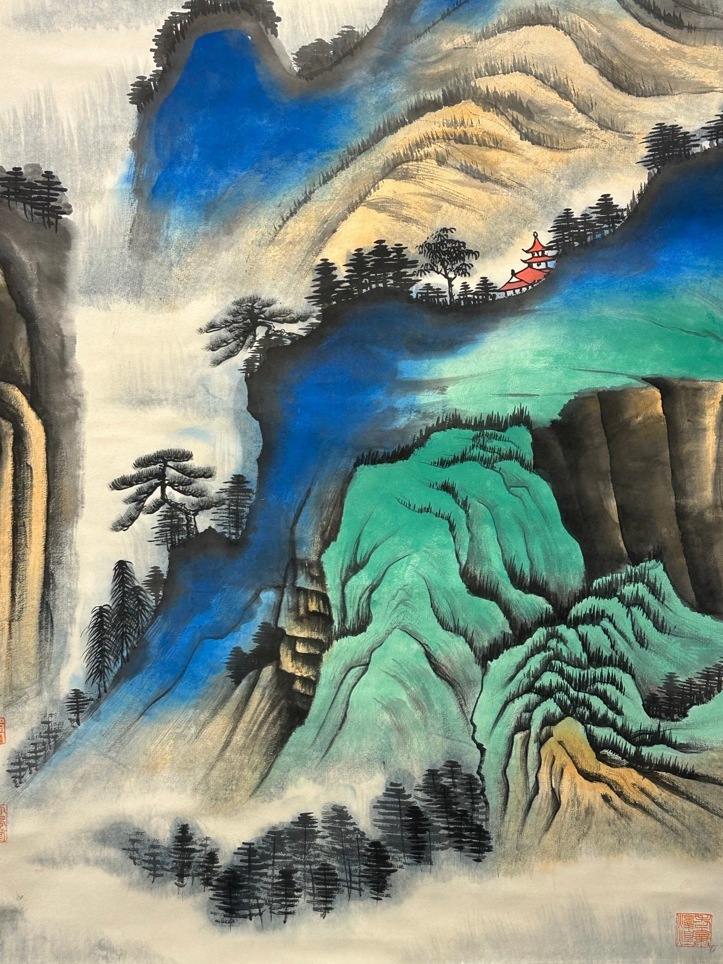 Chinese scroll painting Zhang Daqian