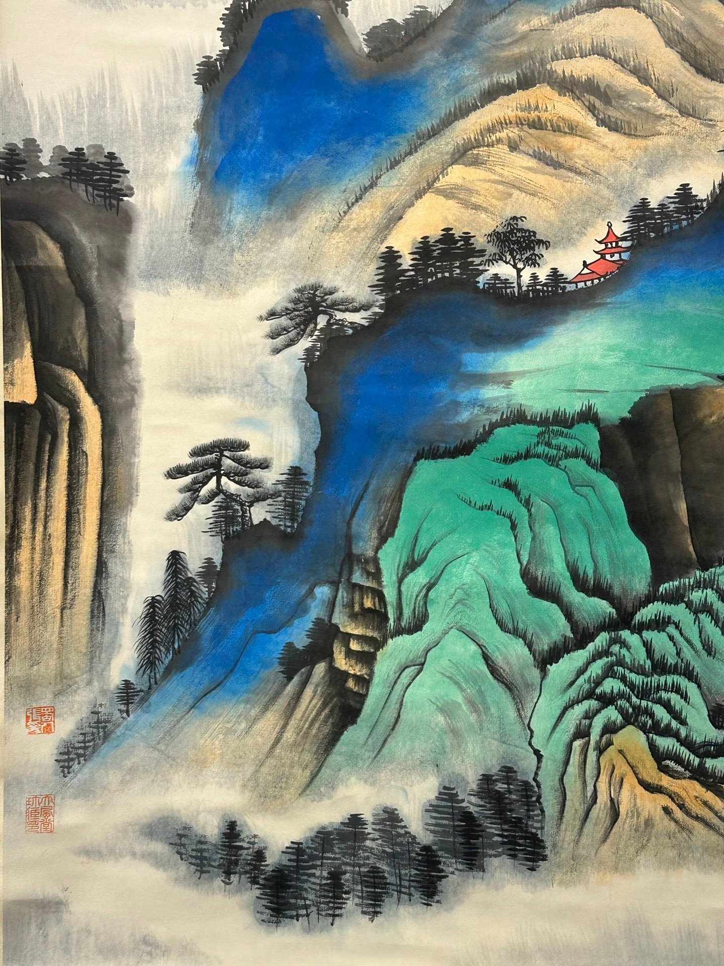 Chinese scroll painting Zhang Daqian