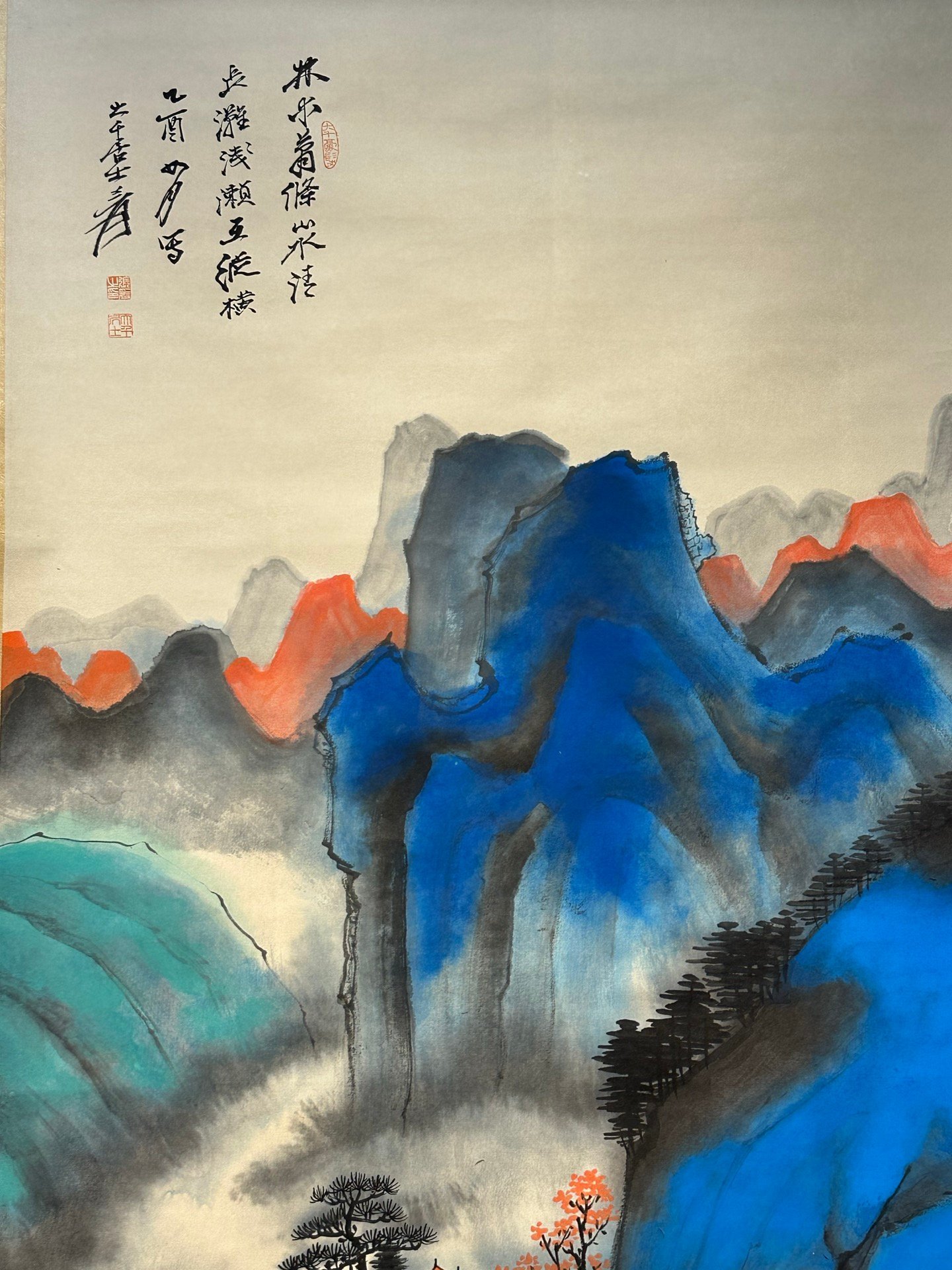 Chinese scroll painting Zhang Daqian