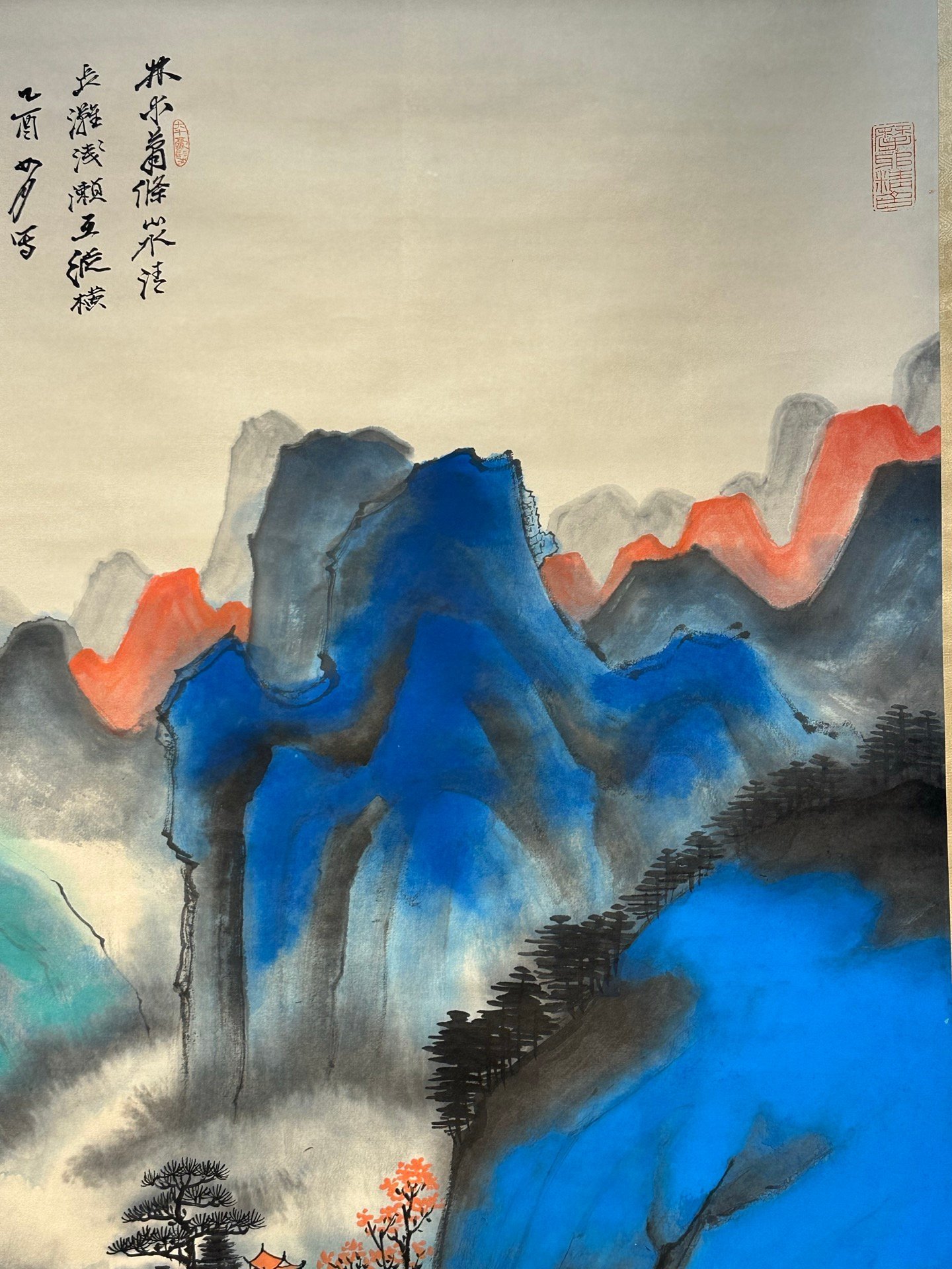 Chinese scroll painting Zhang Daqian