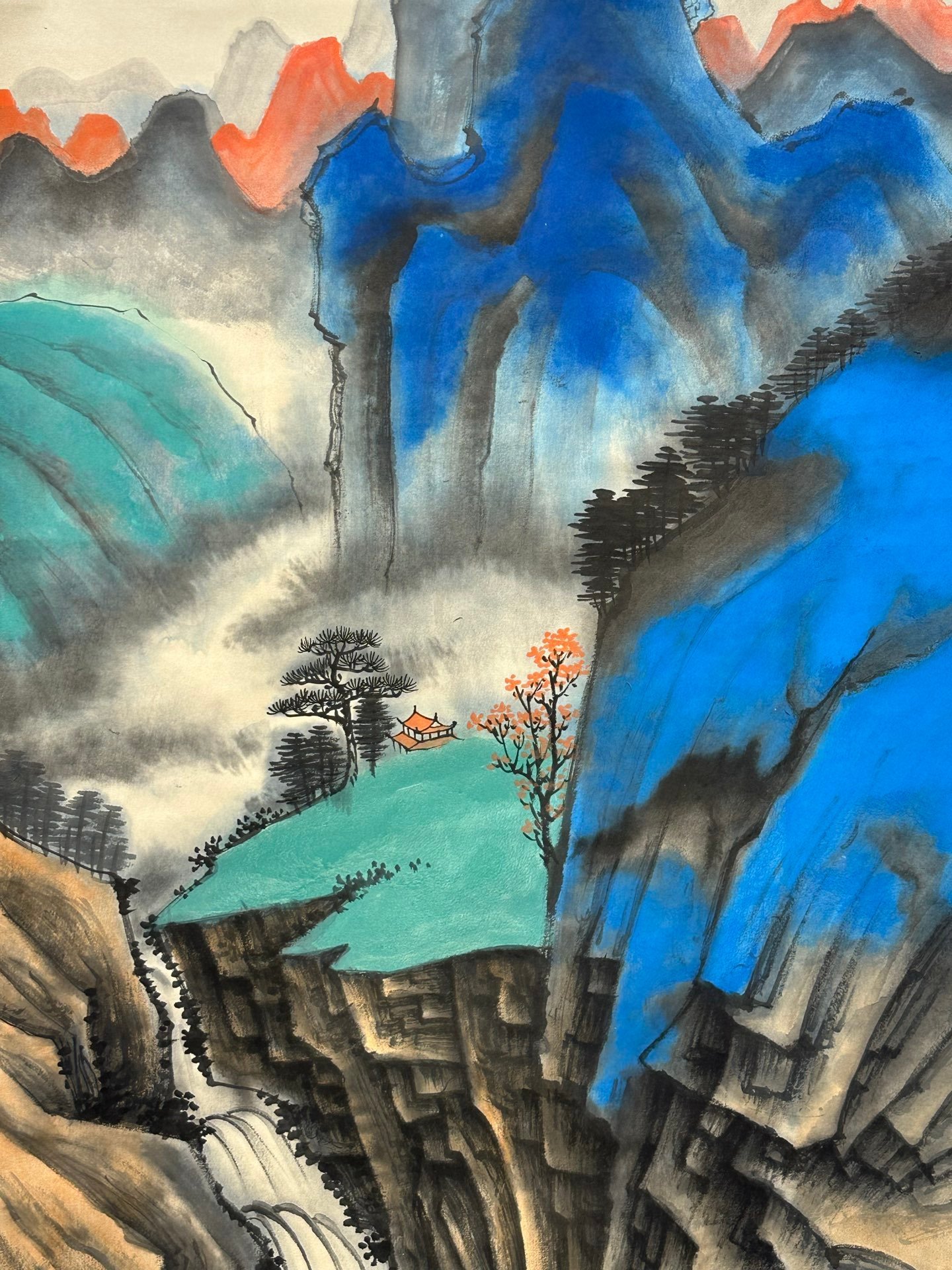 Chinese scroll painting Zhang Daqian