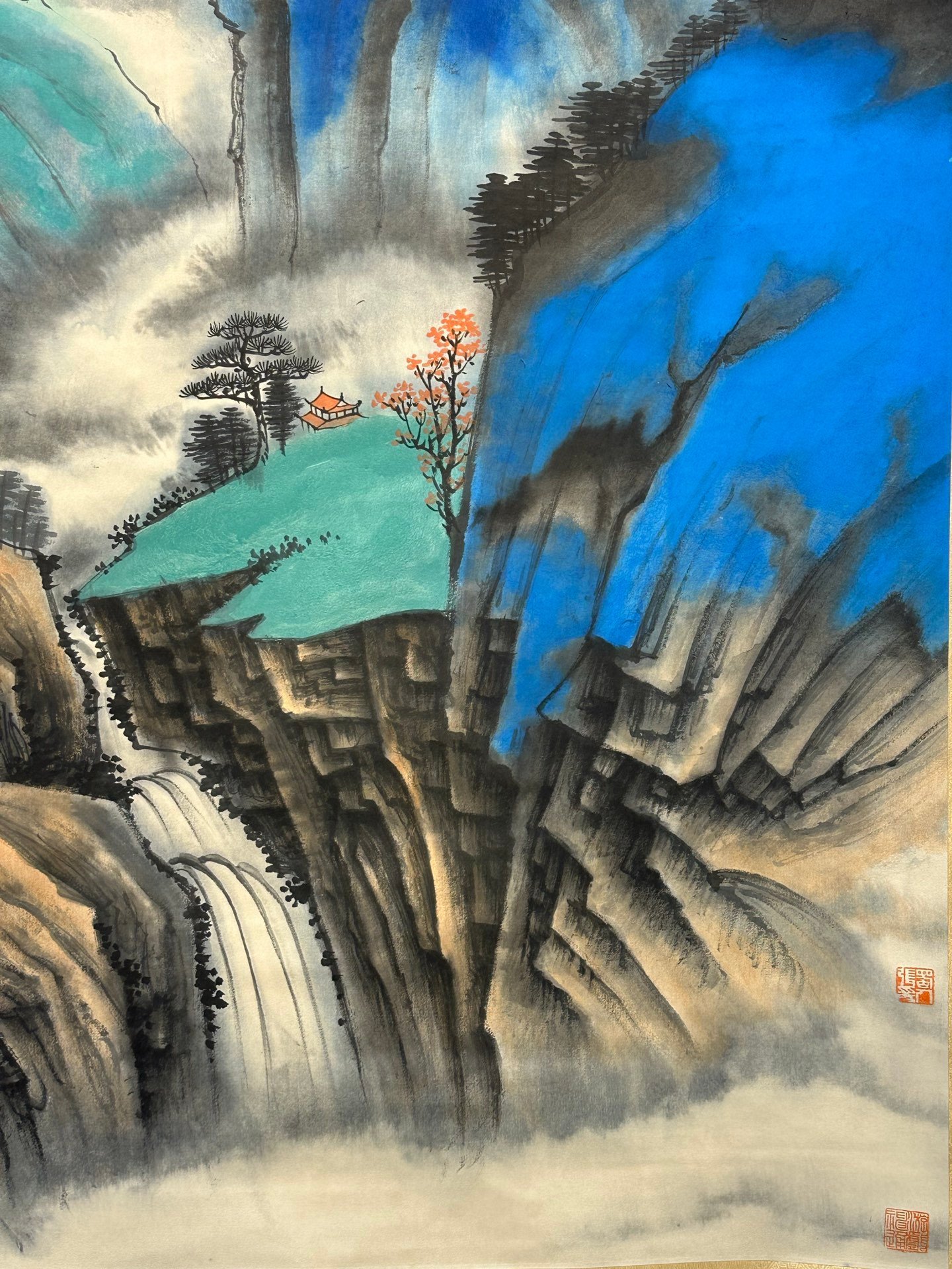 Chinese scroll painting Zhang Daqian