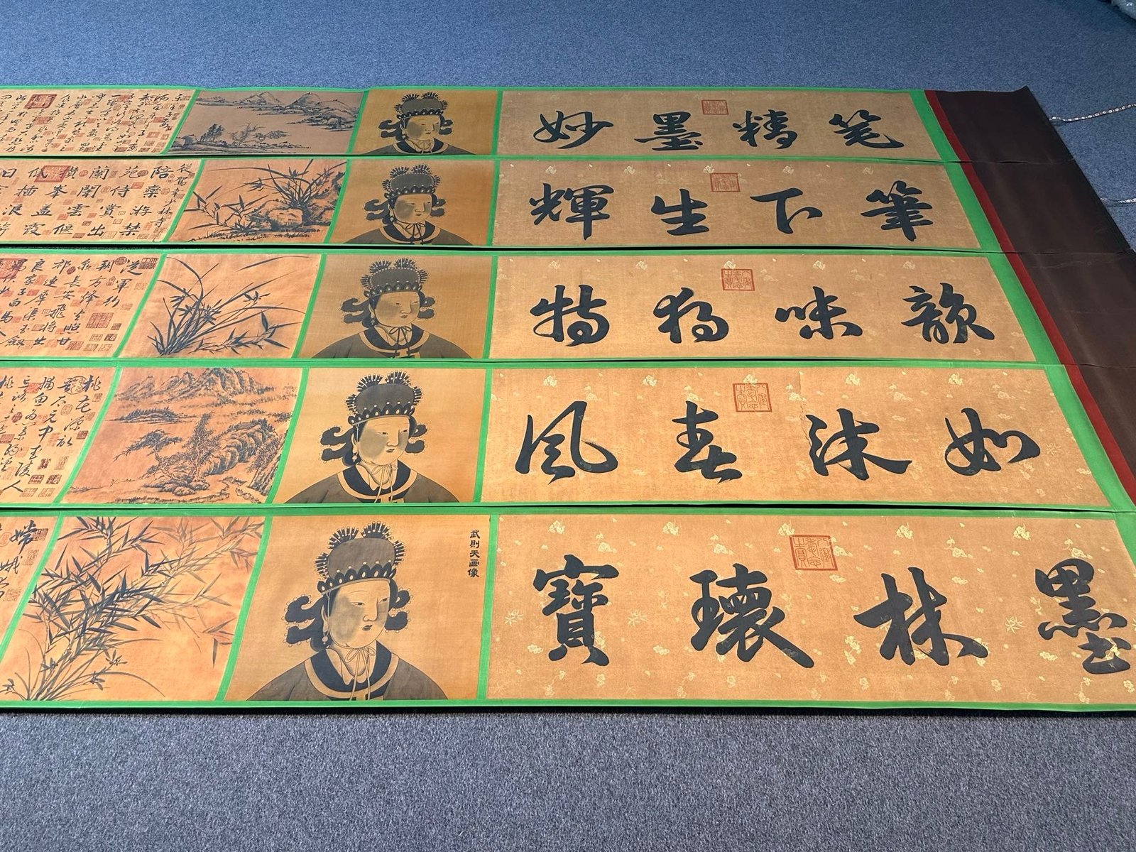 Chinese scroll painting Wu Zetian
