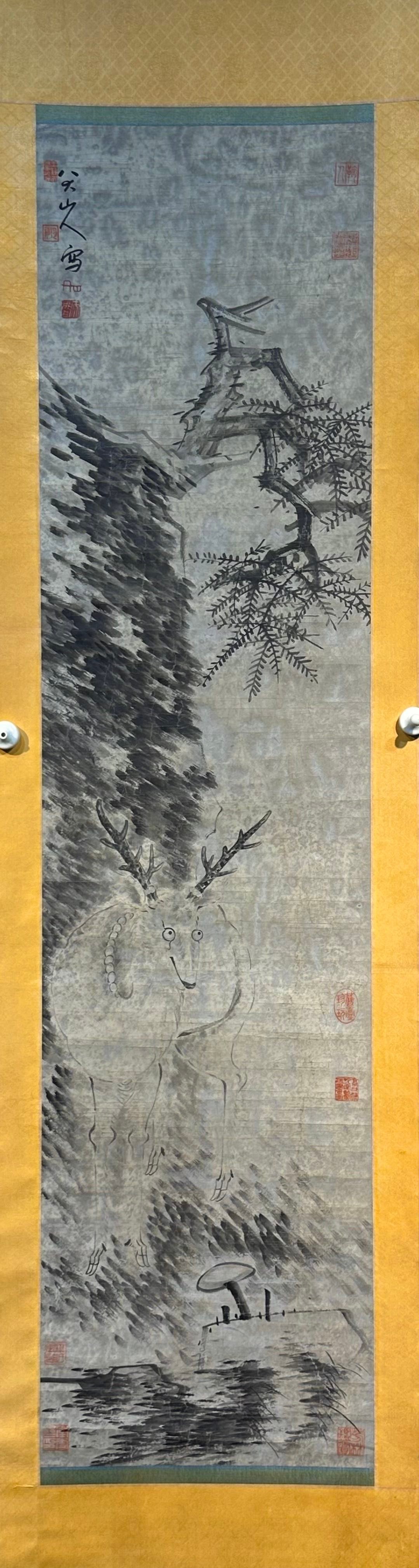 Chinese scroll painting Ba Da Shan Ren