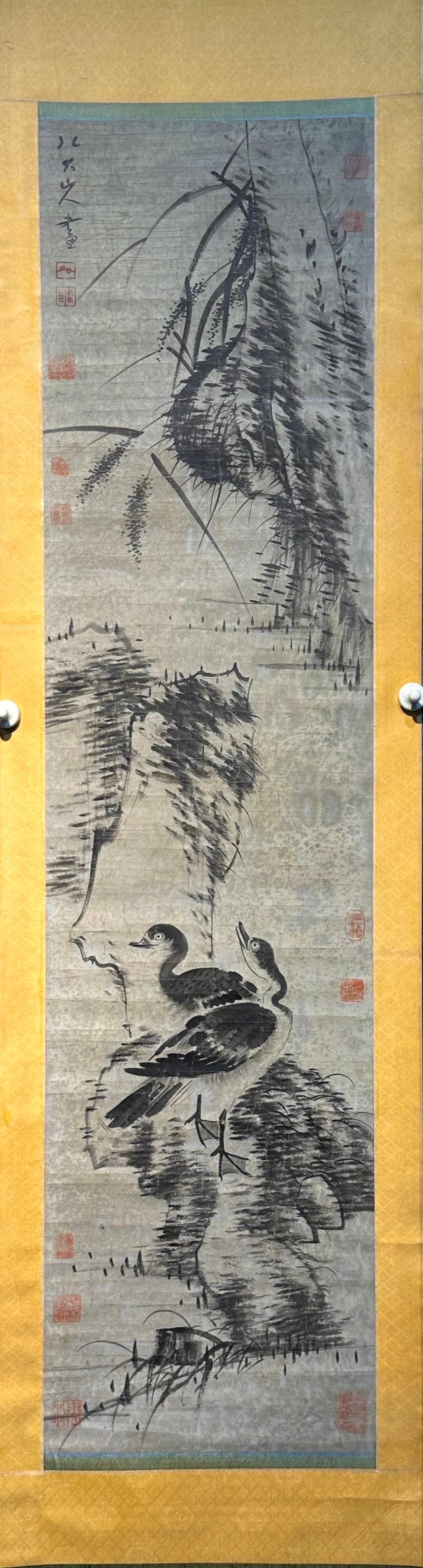 Chinese scroll painting Ba Da Shan Ren