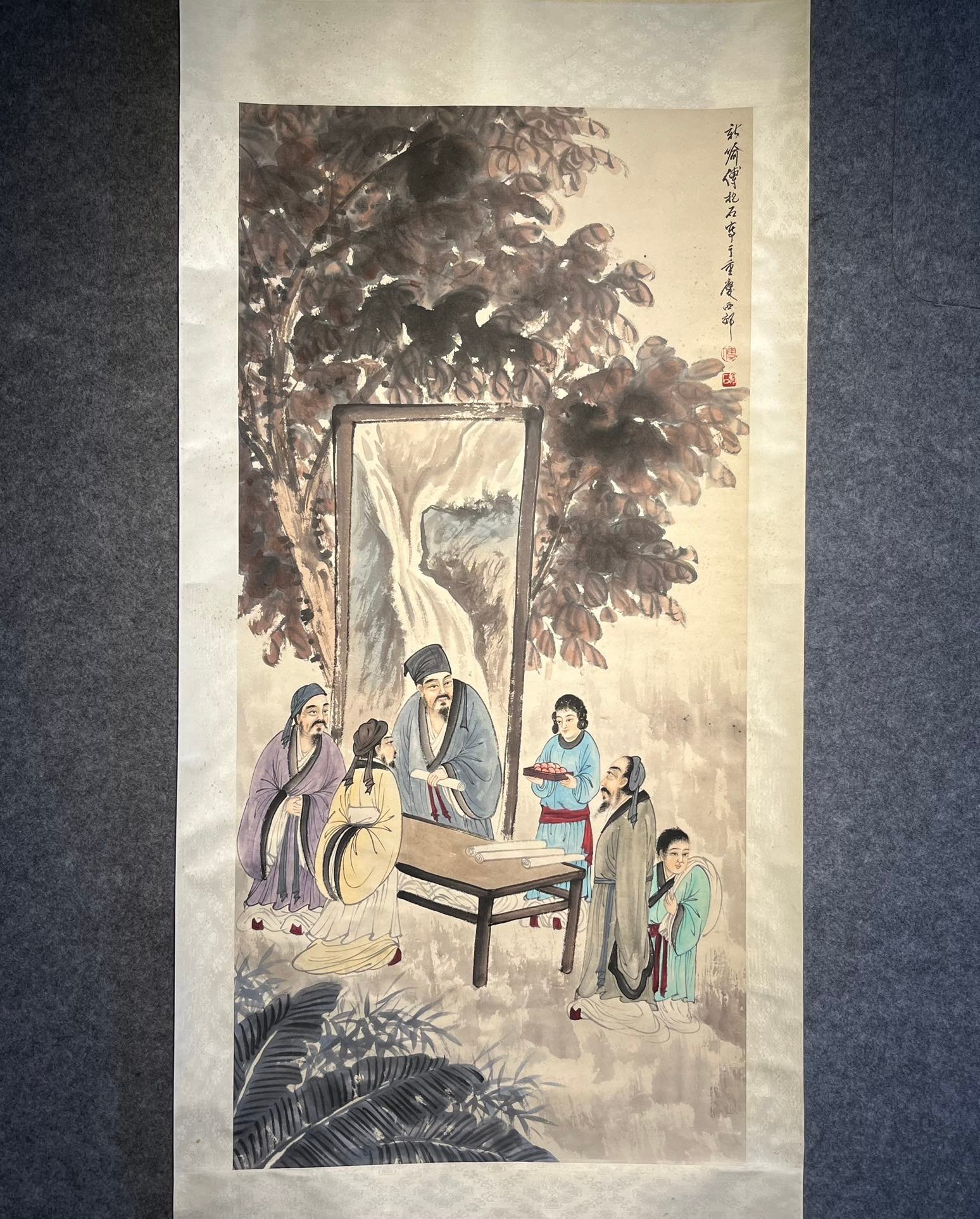 Chinese scroll painting Fu Baoshi