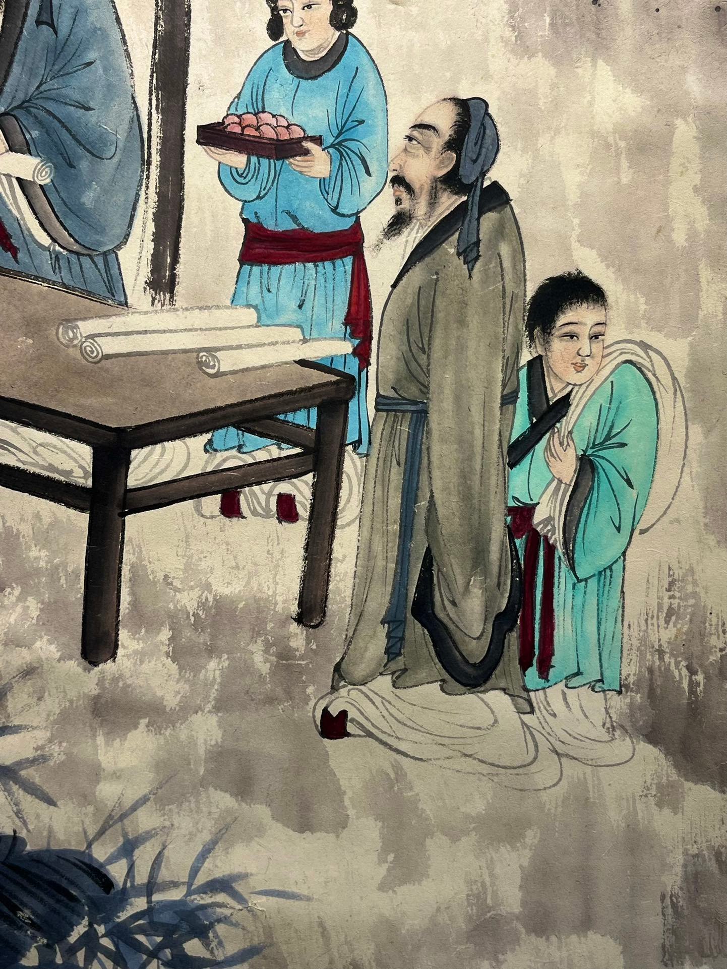 Chinese scroll painting Fu Baoshi