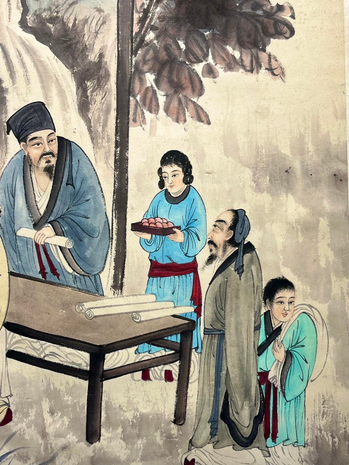 Chinese scroll painting Fu Baoshi