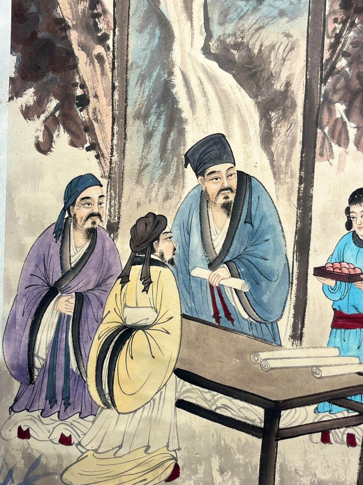 Chinese scroll painting Fu Baoshi