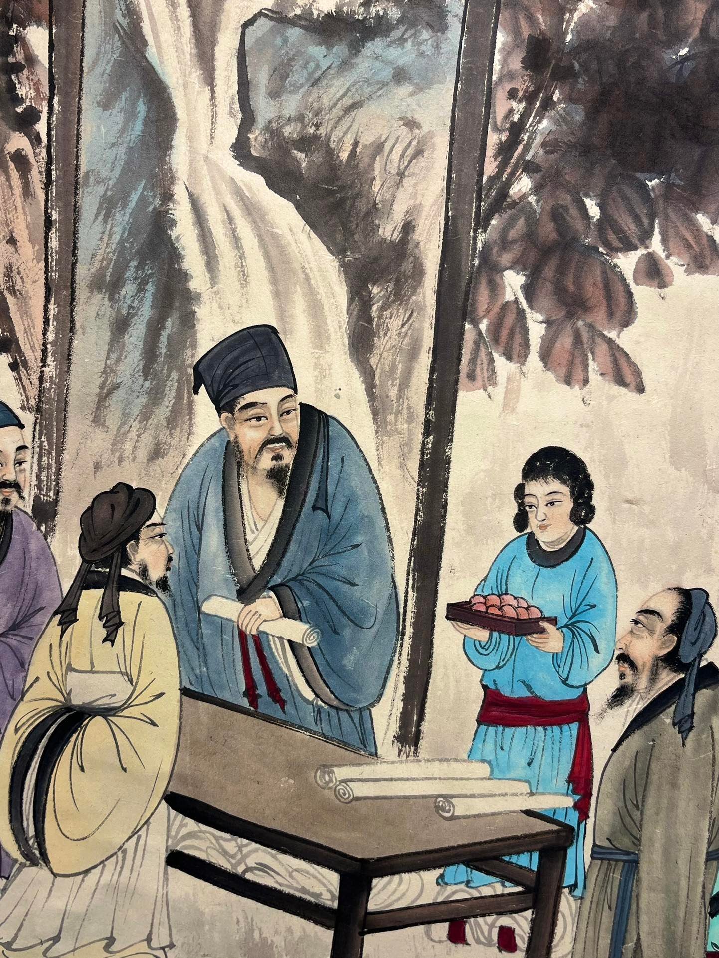 Chinese scroll painting Fu Baoshi