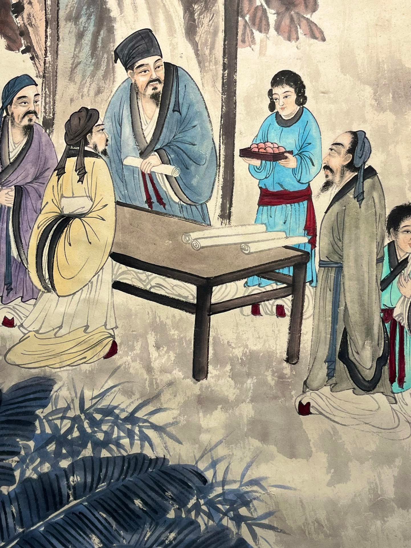 Chinese scroll painting Fu Baoshi