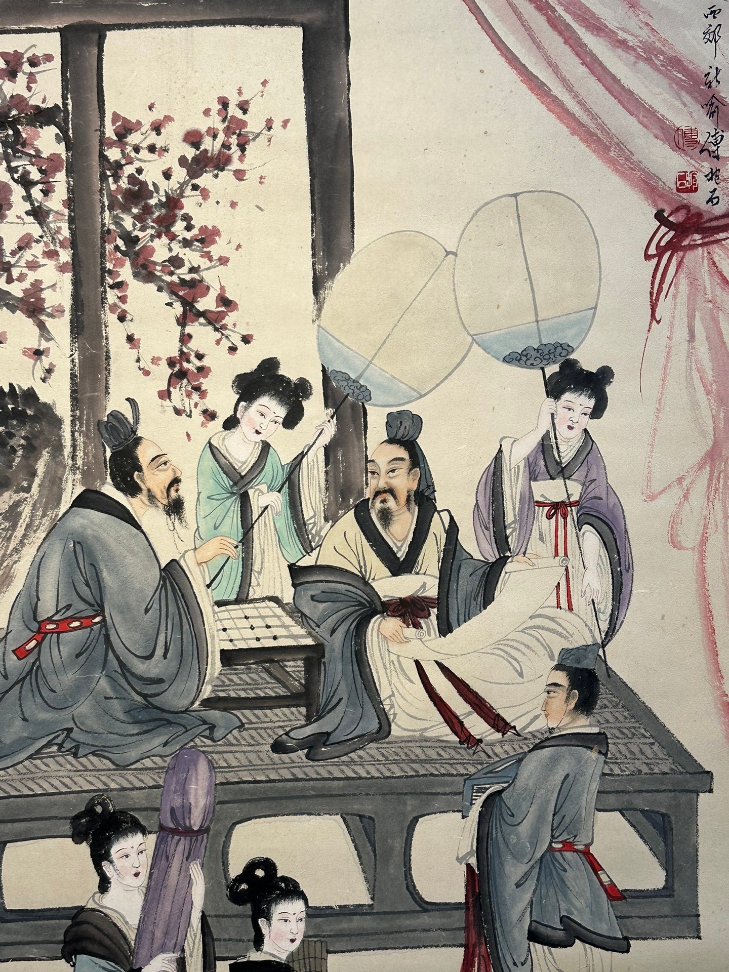 Chinese scroll painting Fu Baoshi