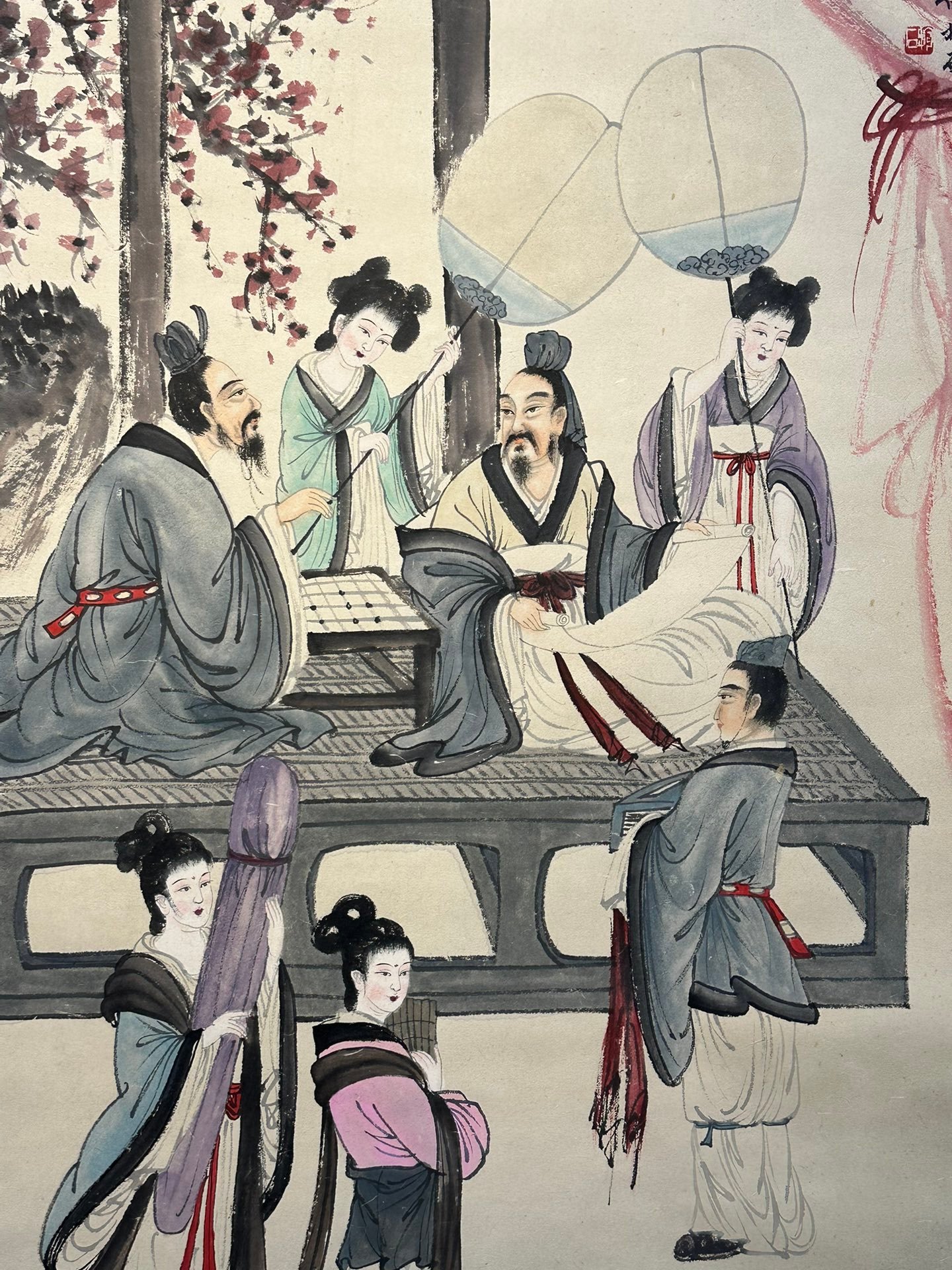 Chinese scroll painting Fu Baoshi