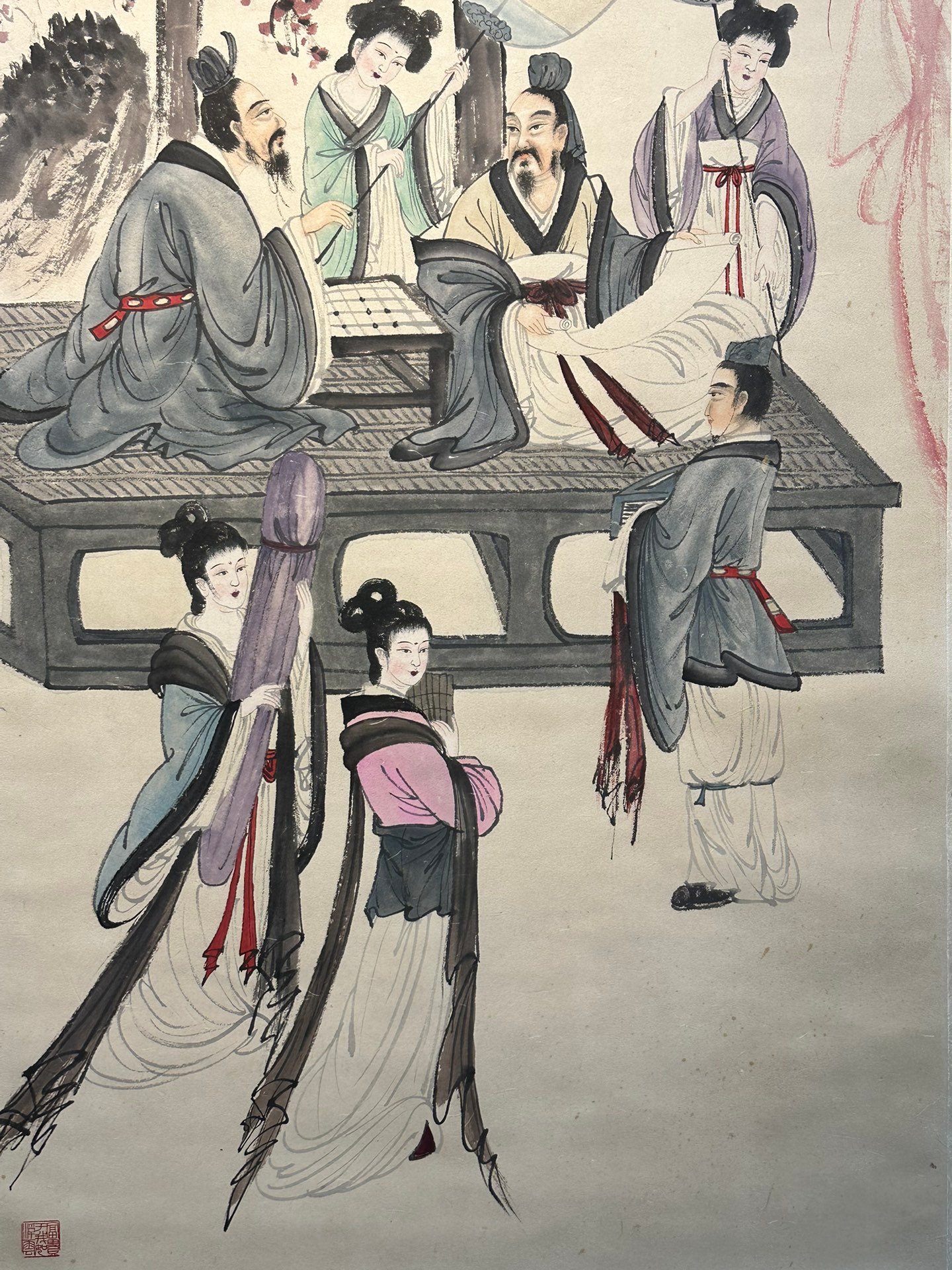 Chinese scroll painting Fu Baoshi