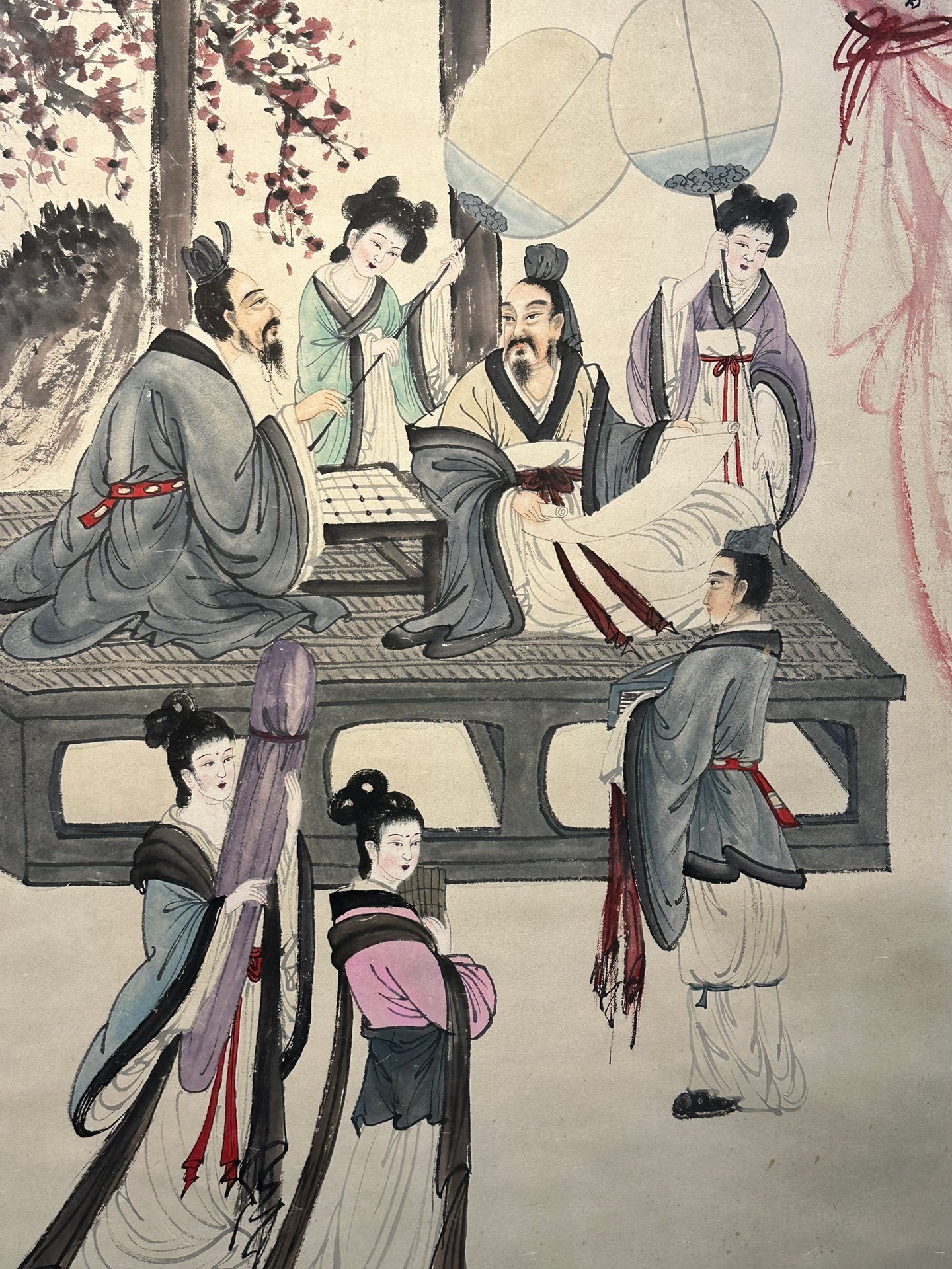 Chinese scroll painting Fu Baoshi