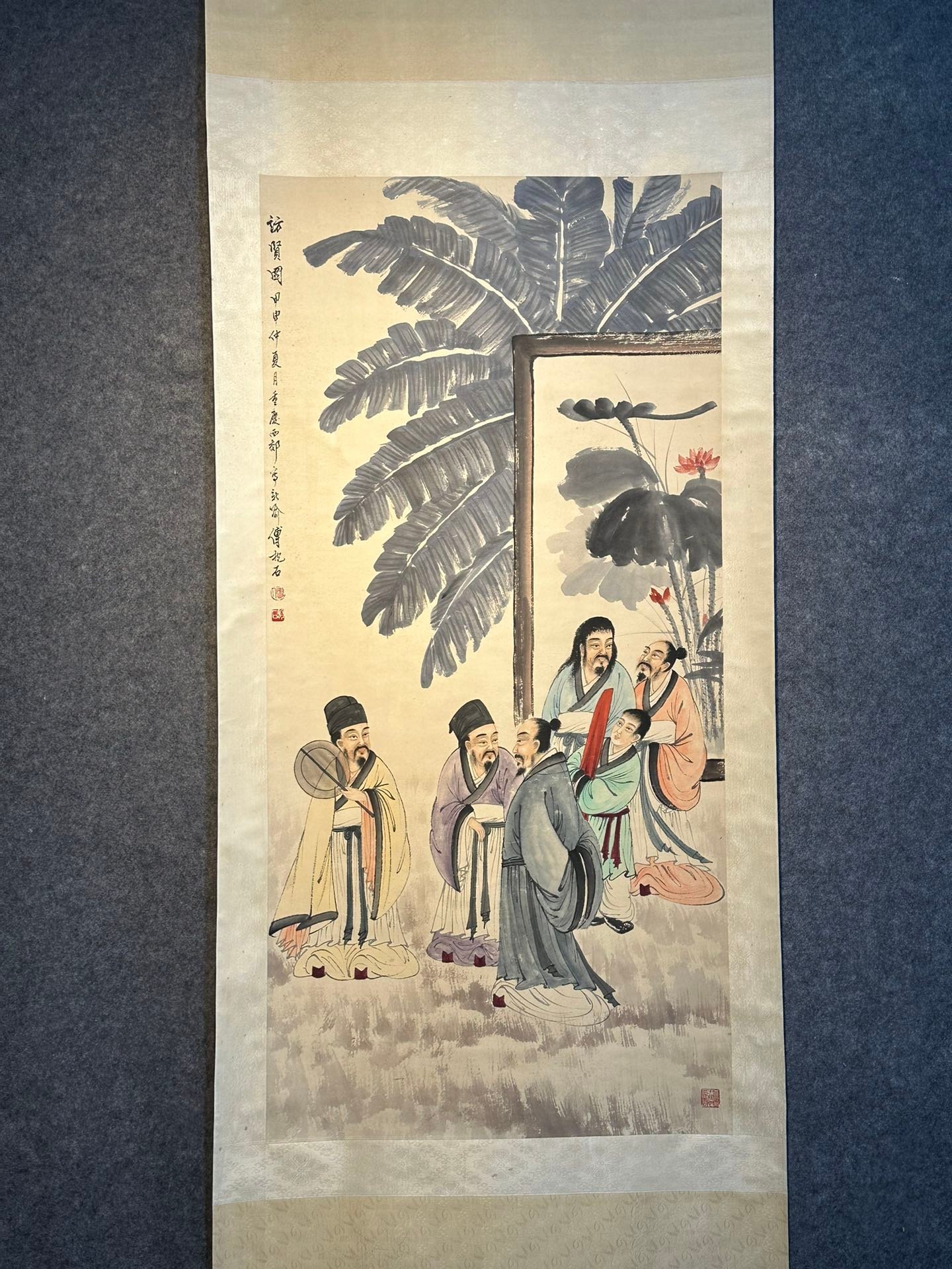 Chinese scroll painting Fu Baoshi