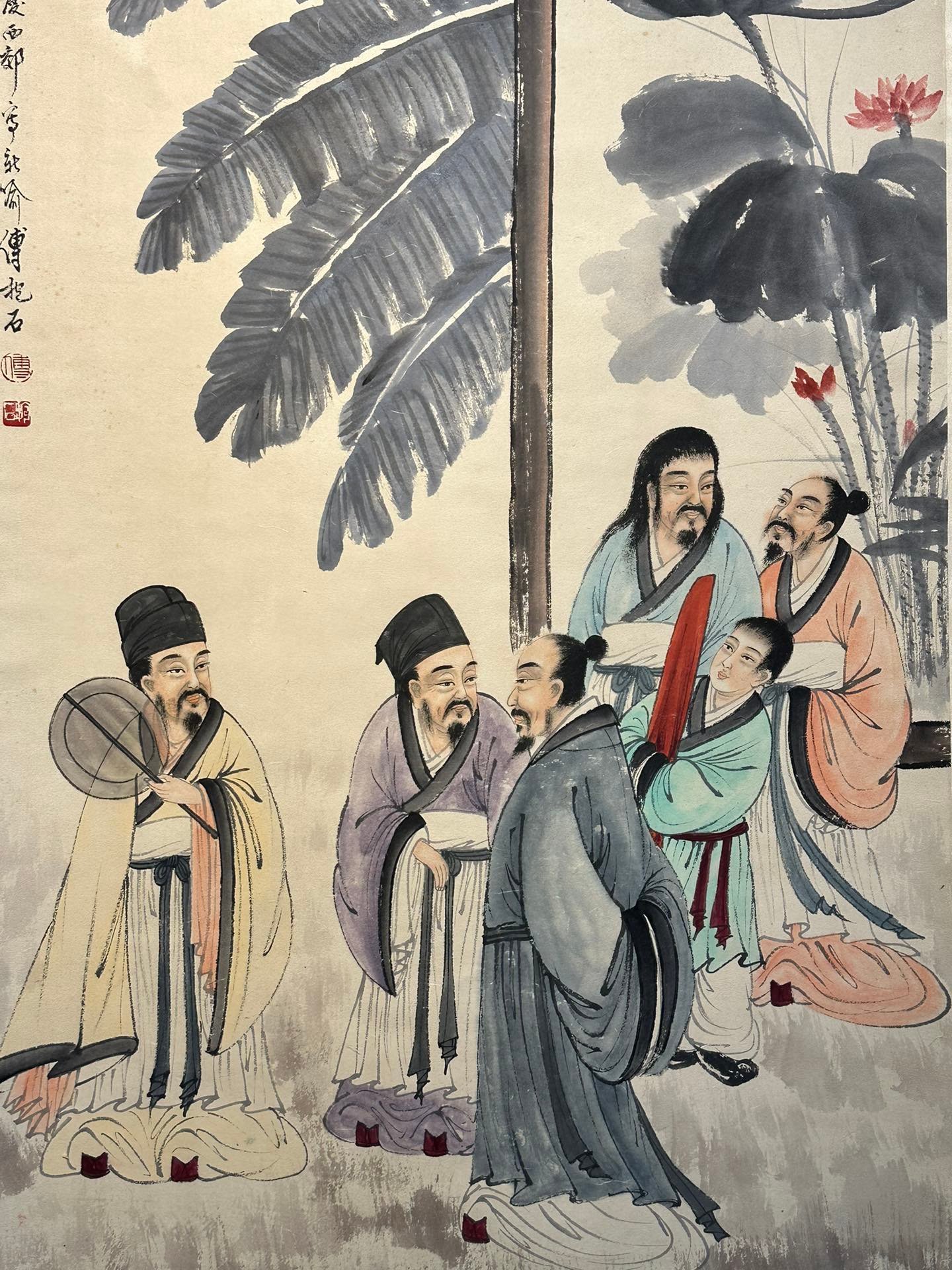 Chinese scroll painting Fu Baoshi