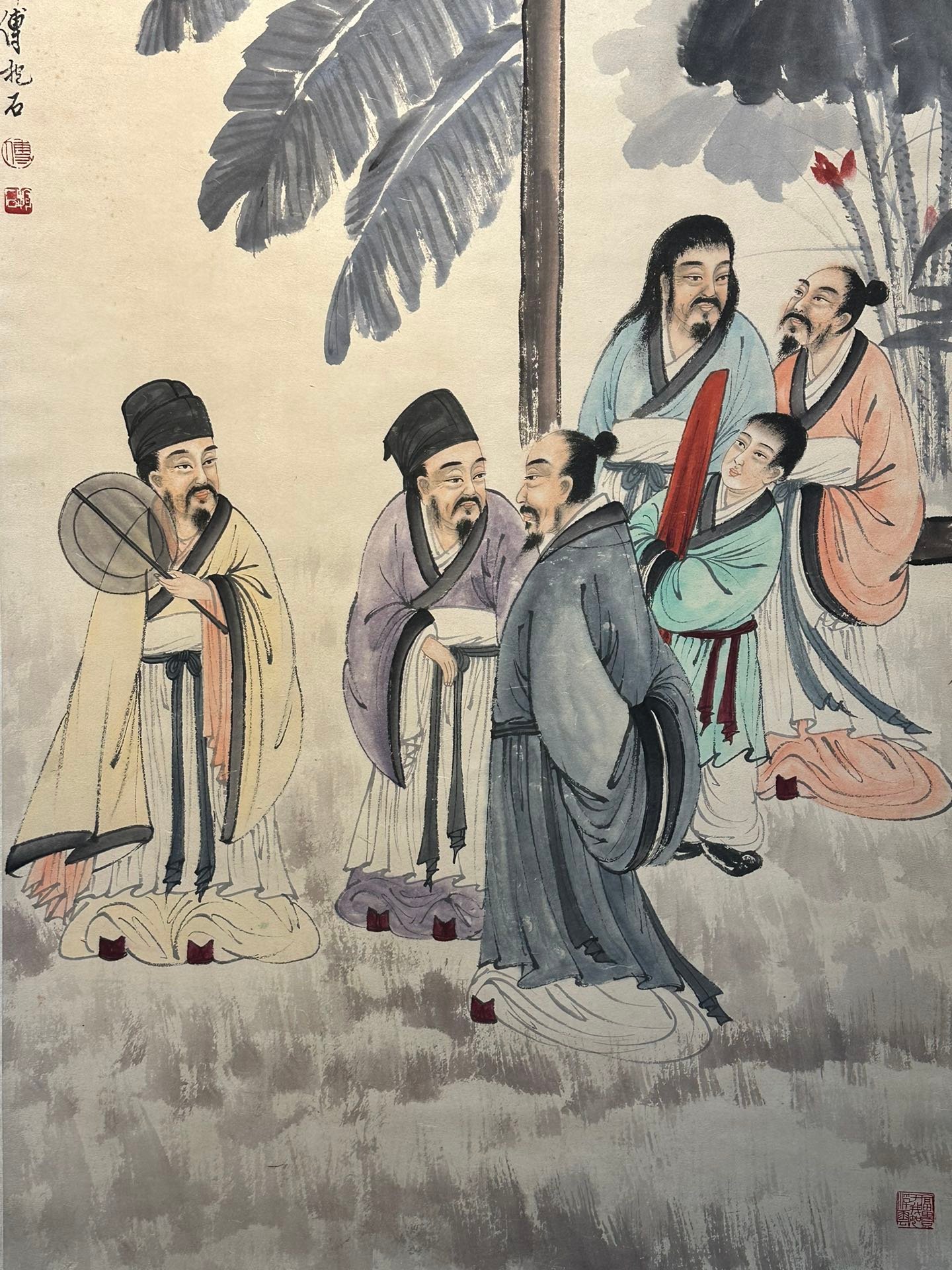 Chinese scroll painting Fu Baoshi