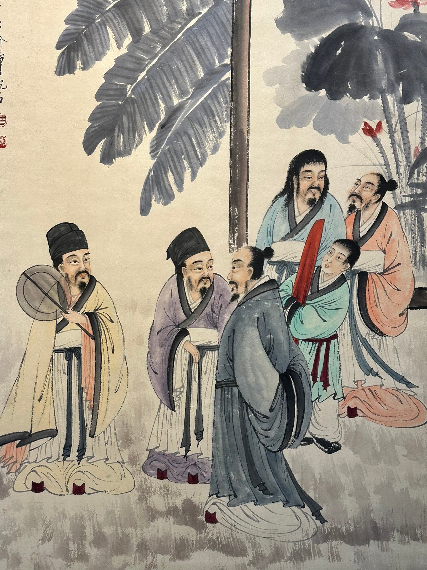 Chinese scroll painting Fu Baoshi