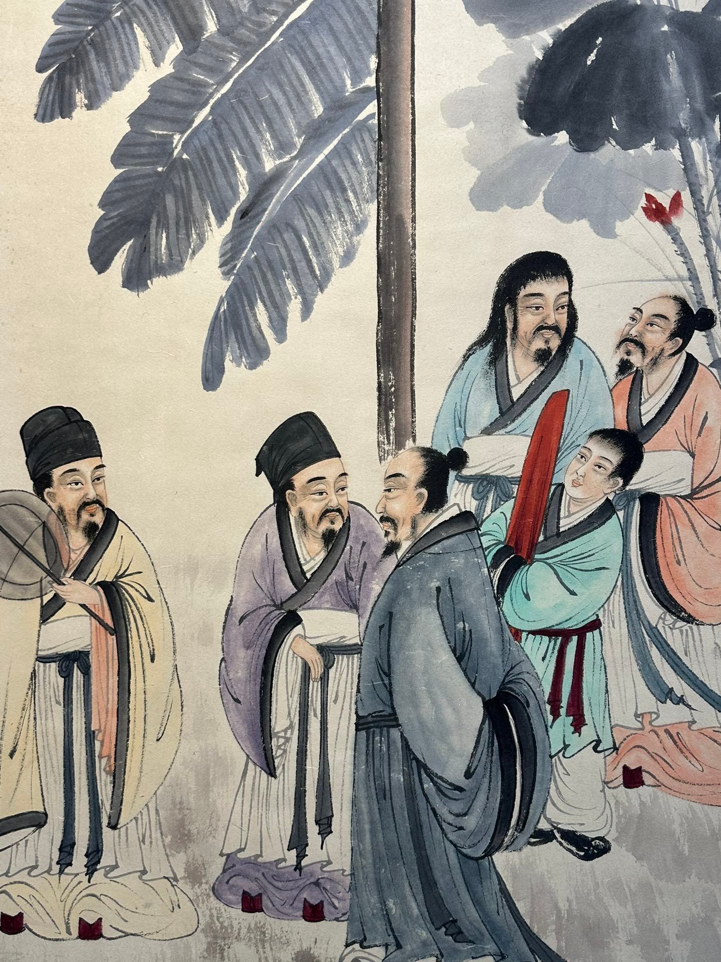 Chinese scroll painting Fu Baoshi