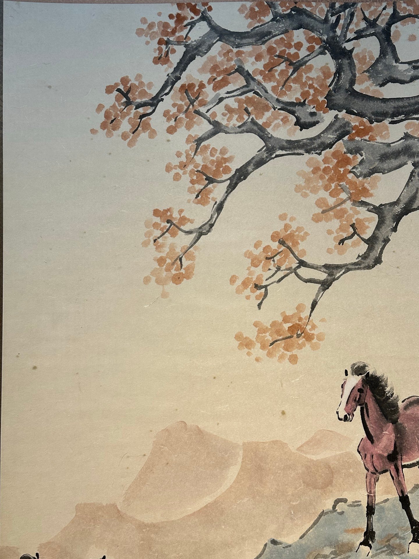 Chinese scroll painting Xu Beihong