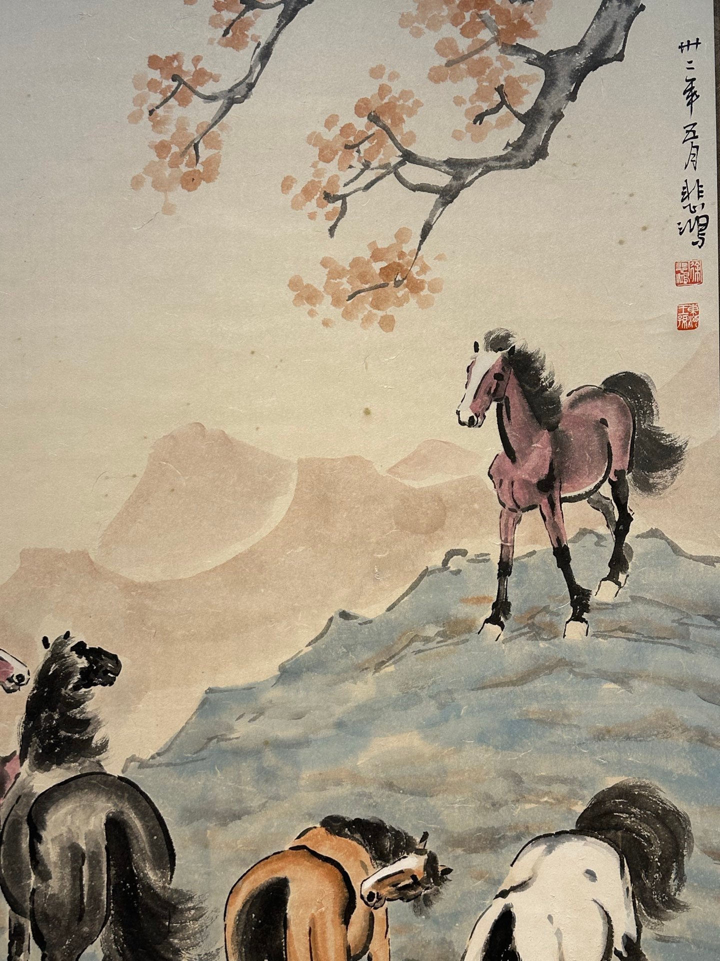 Chinese scroll painting Xu Beihong