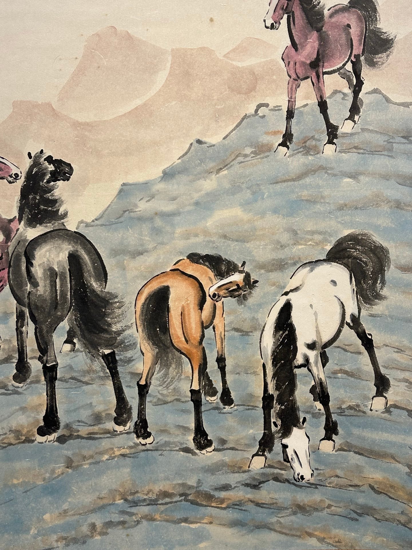 Chinese scroll painting Xu Beihong