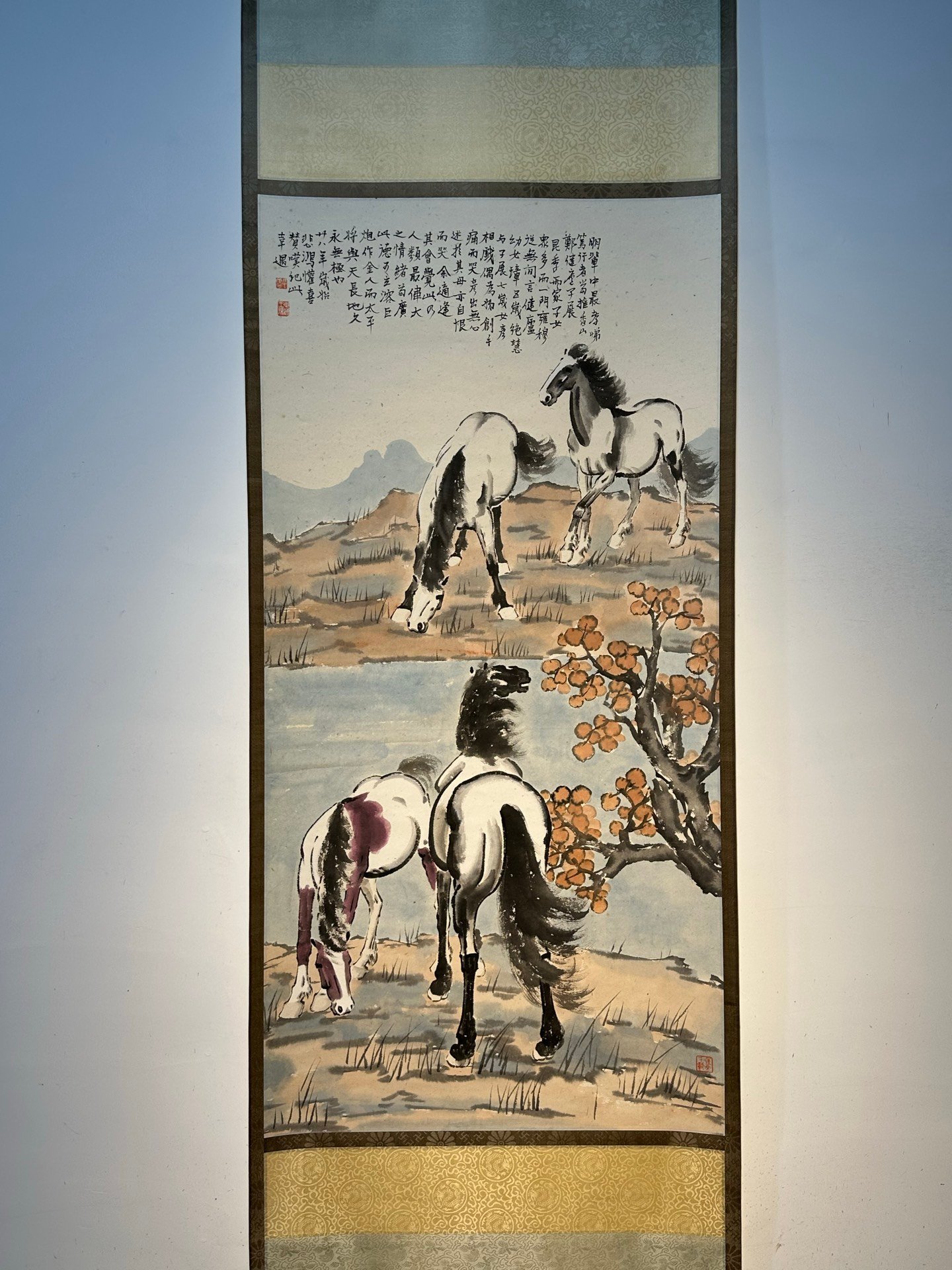 Chinese scroll painting Xu Beihong