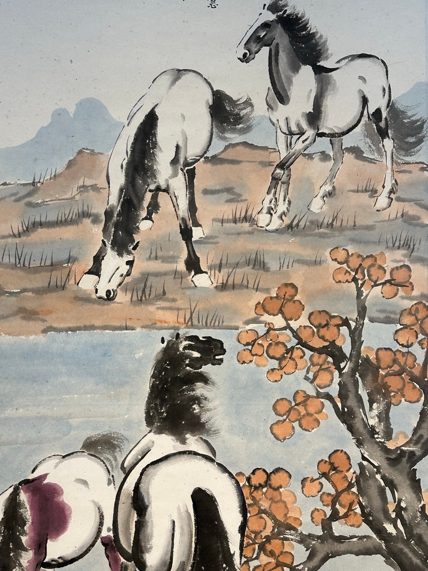 Chinese scroll painting Xu Beihong