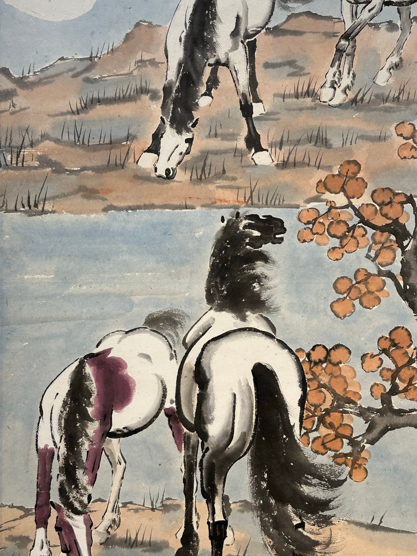 Chinese scroll painting Xu Beihong