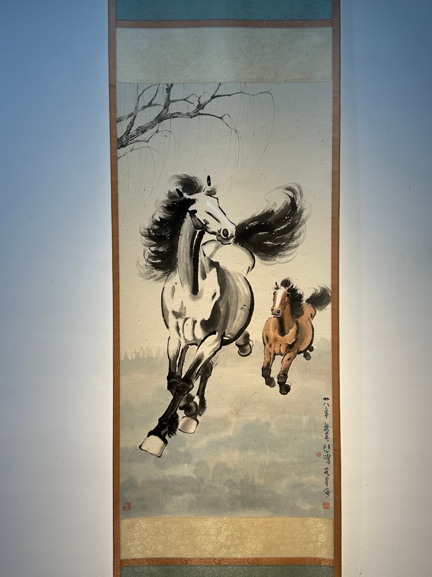 Chinese scroll painting Xu Beihong