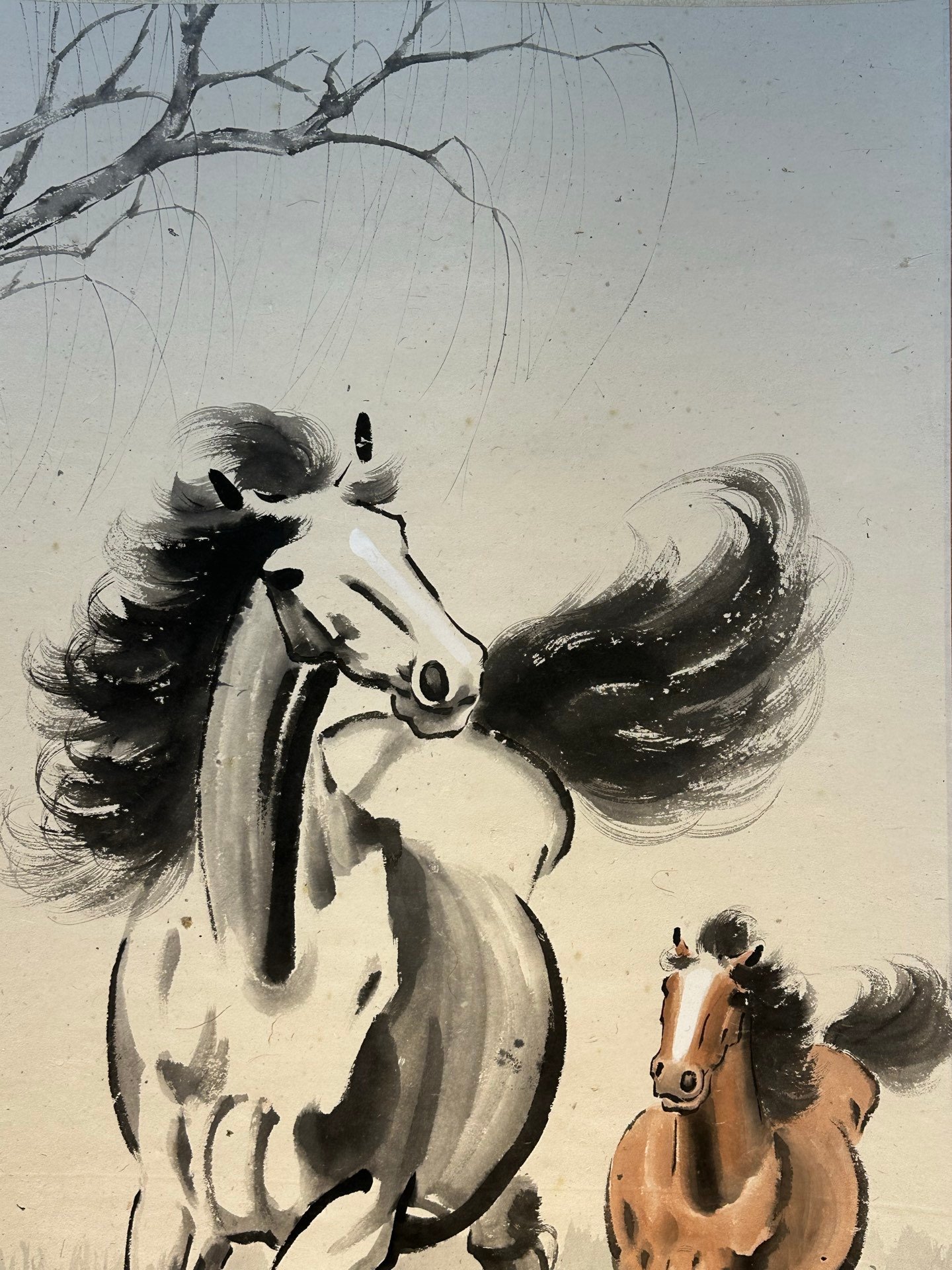 Chinese scroll painting Xu Beihong