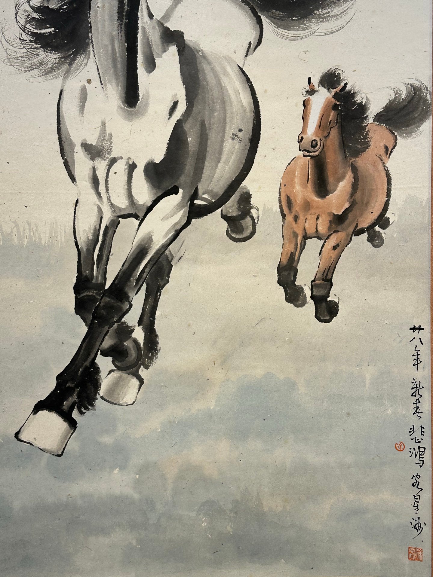 Chinese scroll painting Xu Beihong