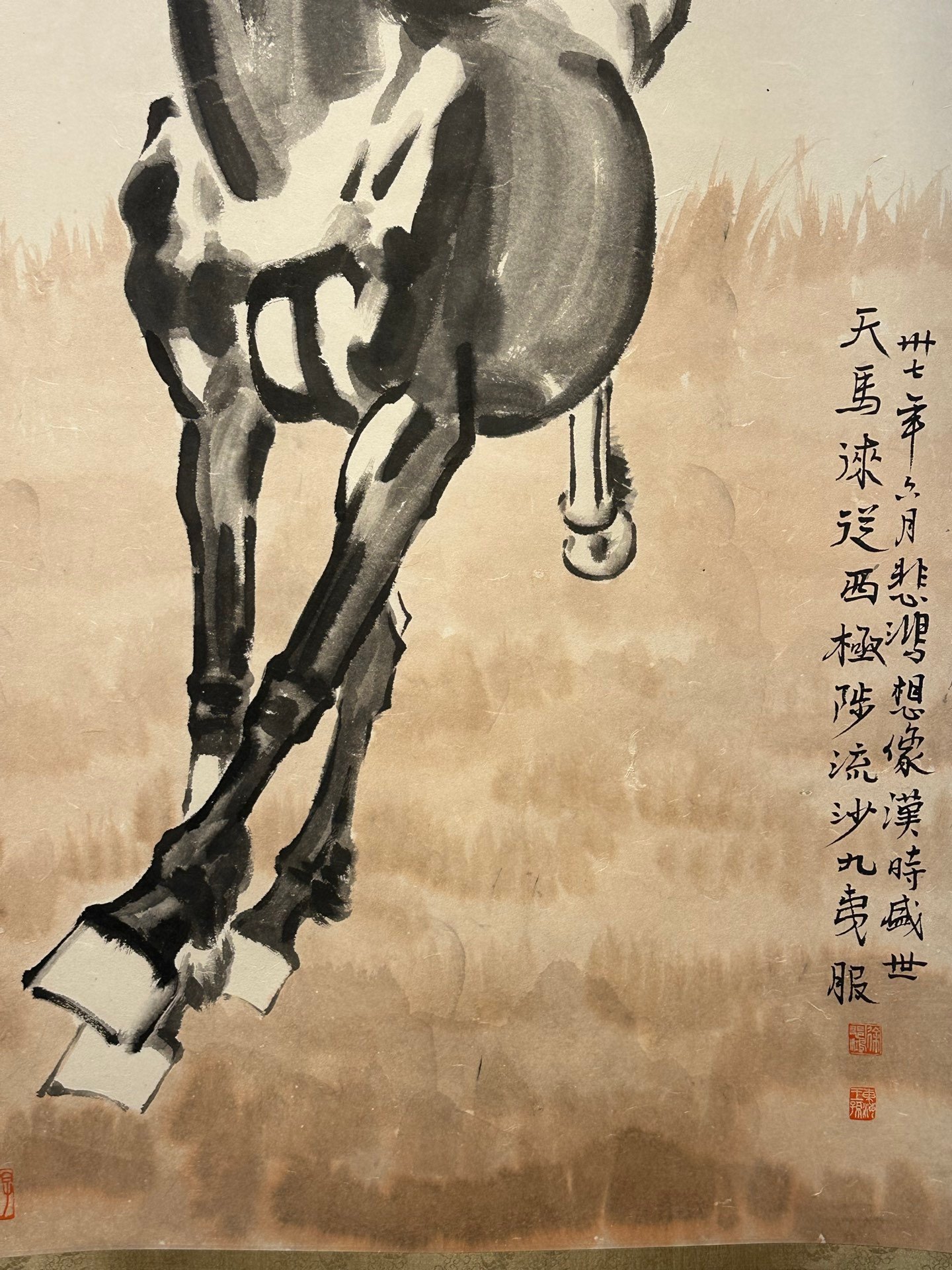Chinese scroll painting Xu Beihong