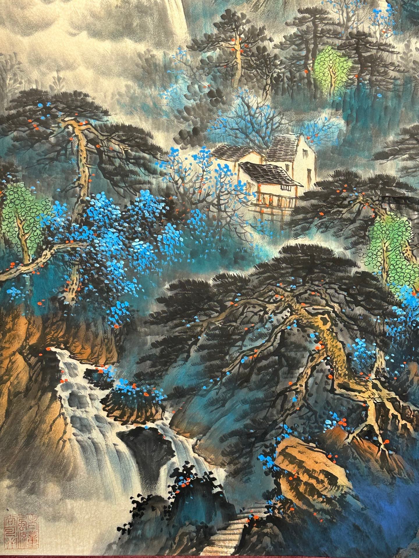 Chinese scroll painting Zhang Daqian