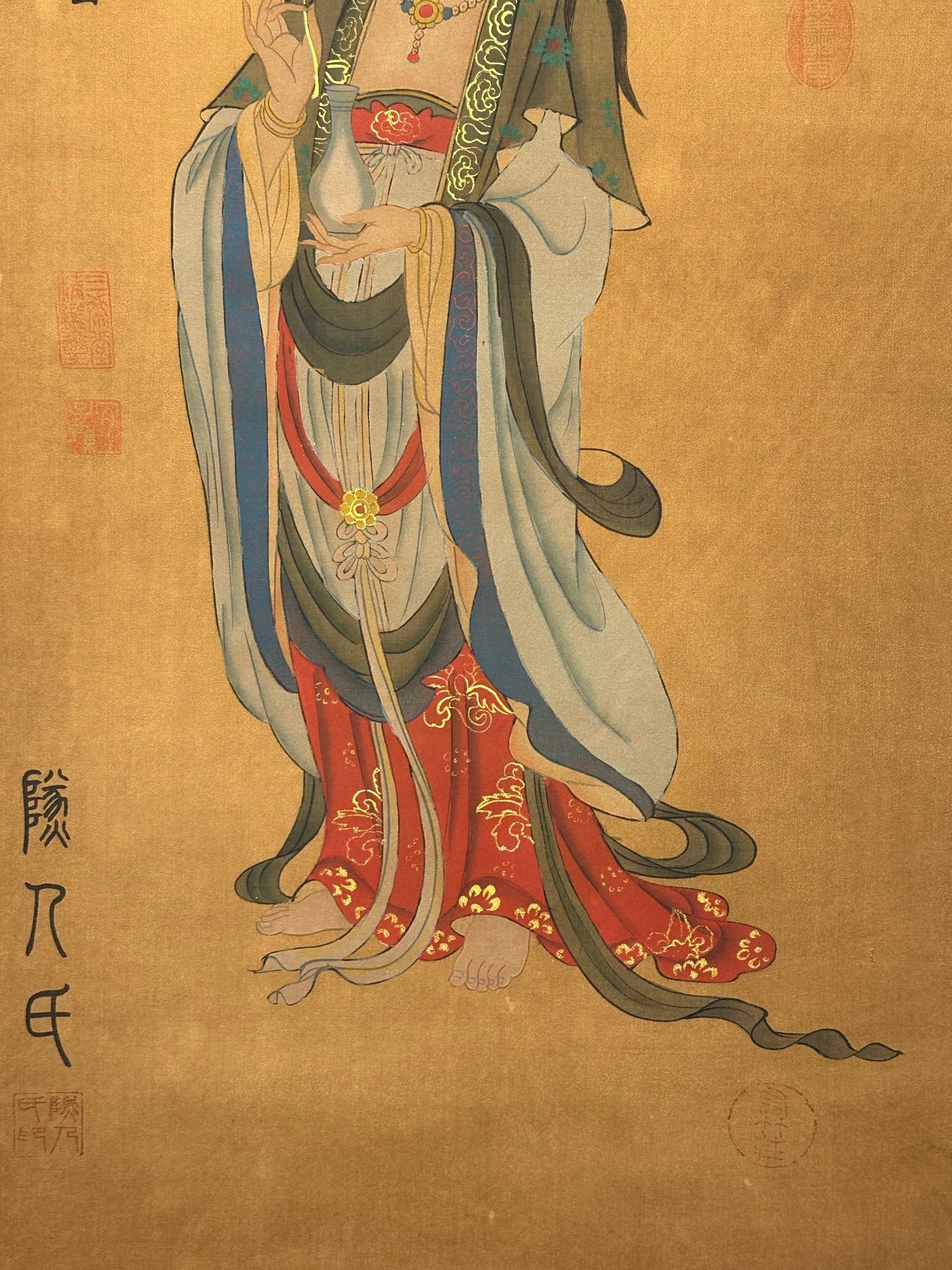 Chinese scroll painting Suiren clan