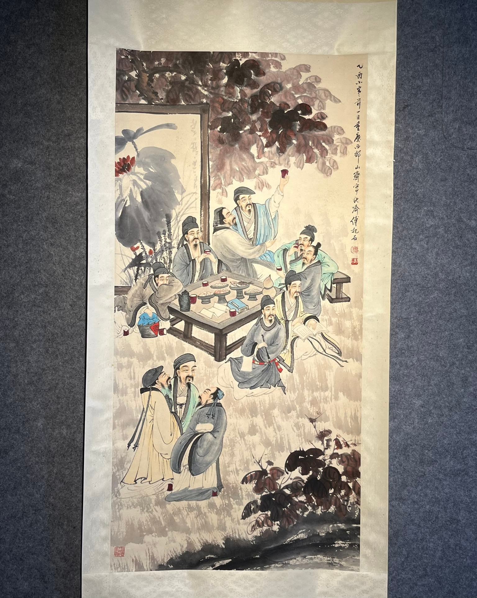 Chinese scroll painting Fu Baoshi