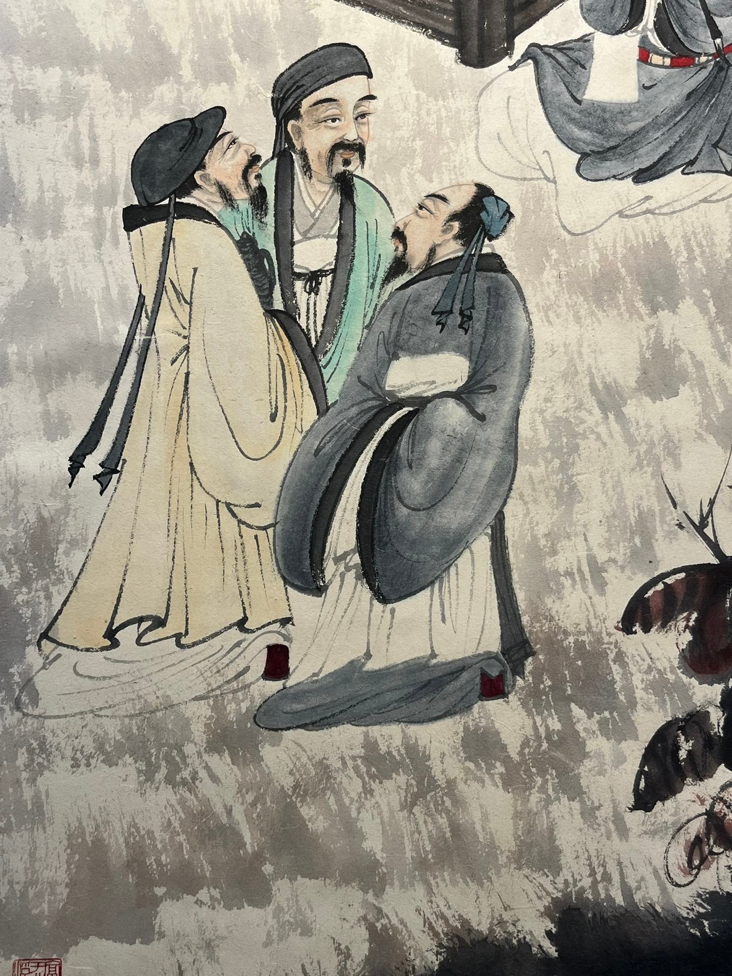 Chinese scroll painting Fu Baoshi