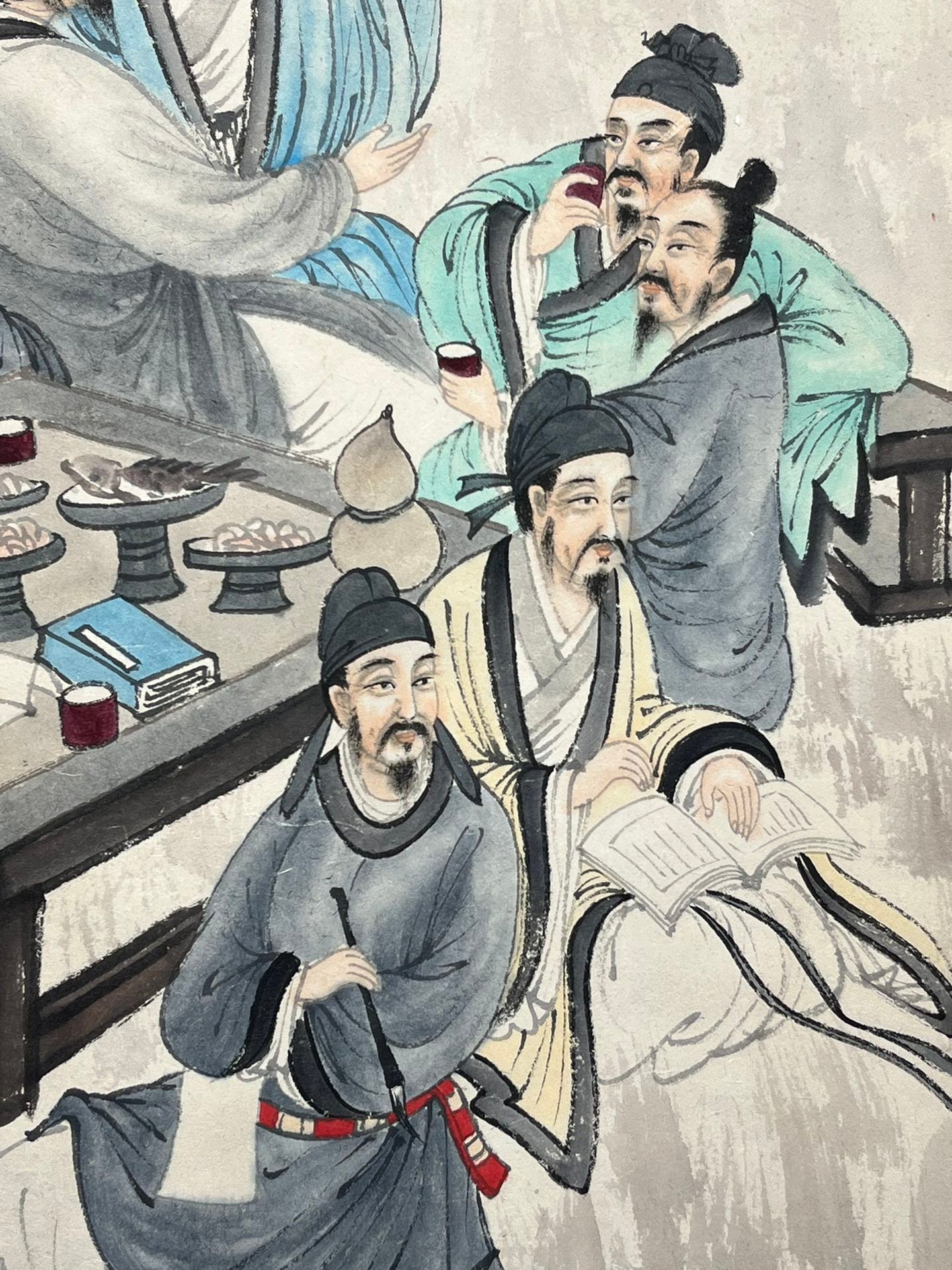 Chinese scroll painting Fu Baoshi