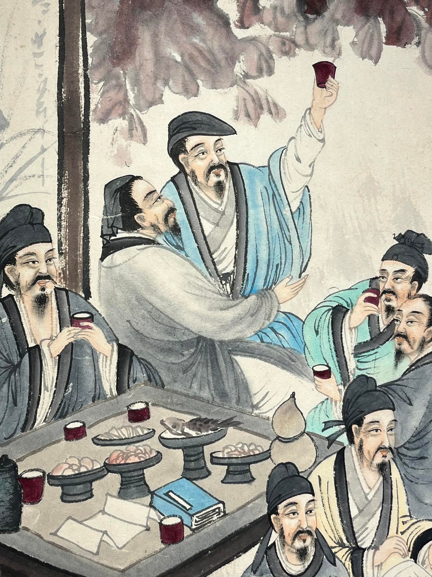 Chinese scroll painting Fu Baoshi
