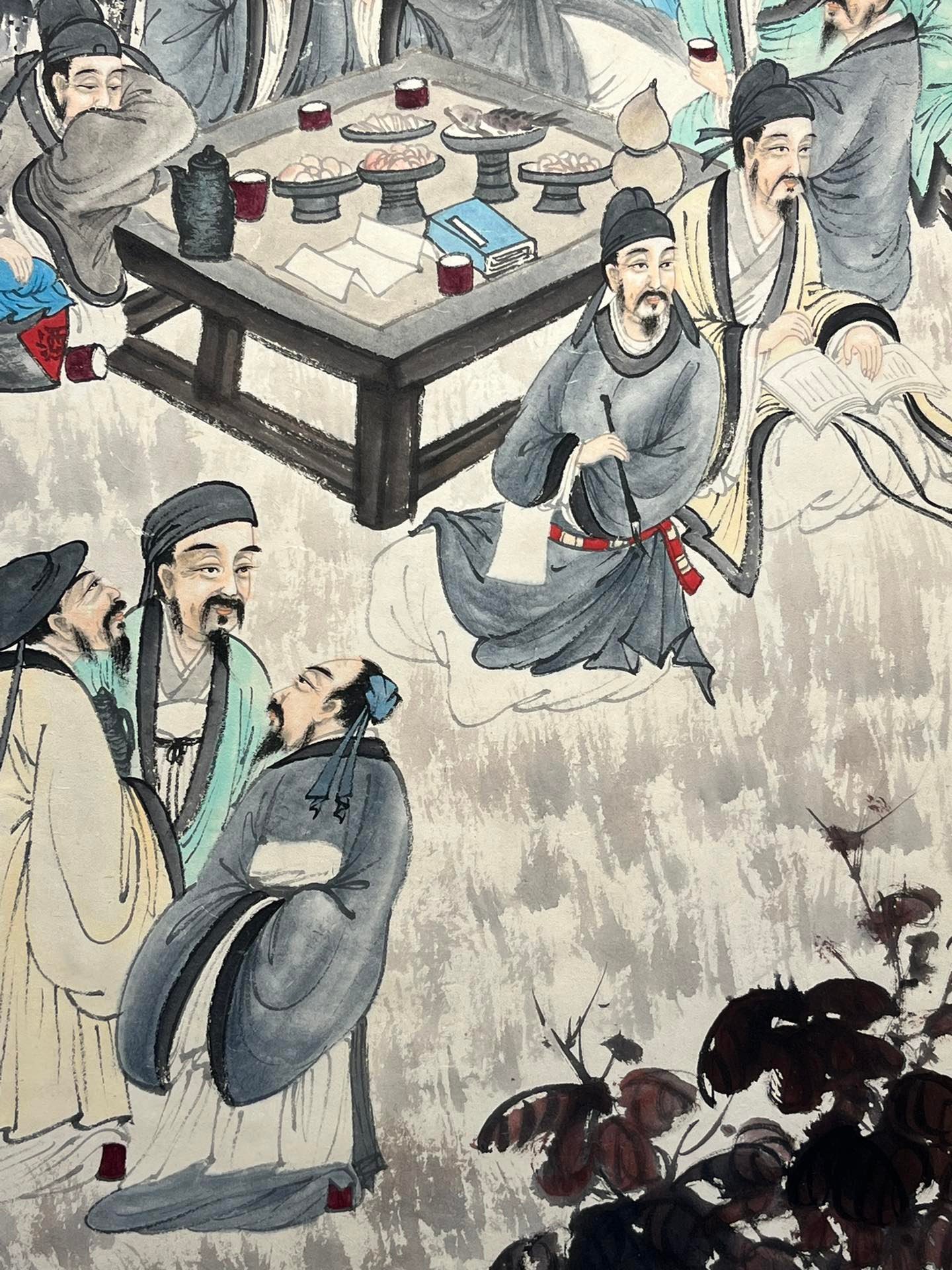 Chinese scroll painting Fu Baoshi