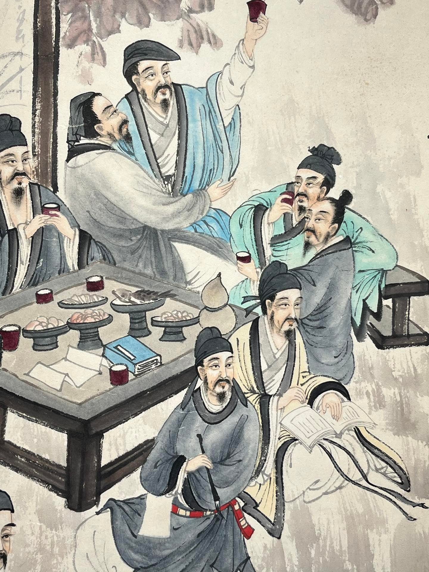 Chinese scroll painting Fu Baoshi