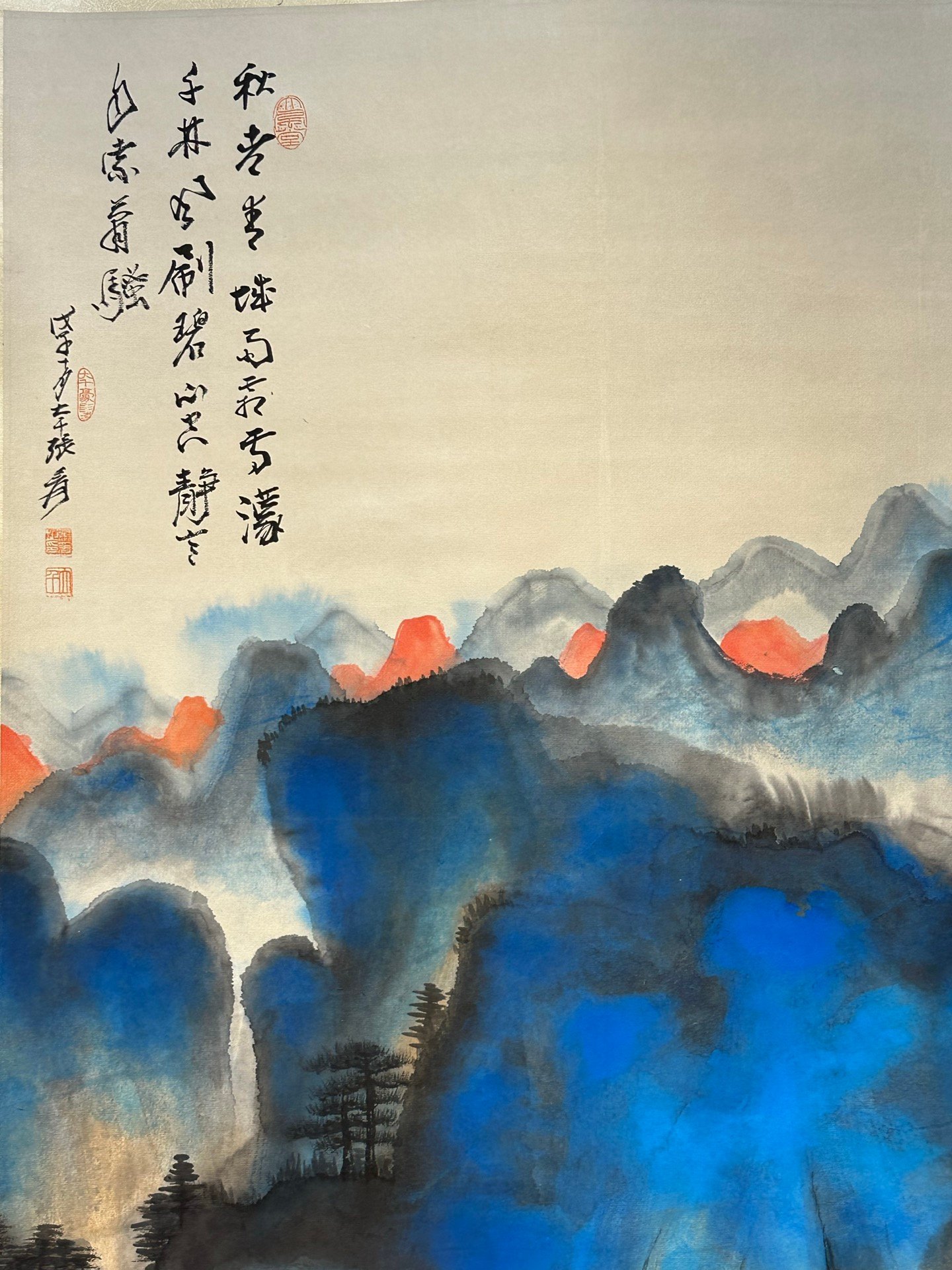 Chinese scroll painting Zhang Daqian