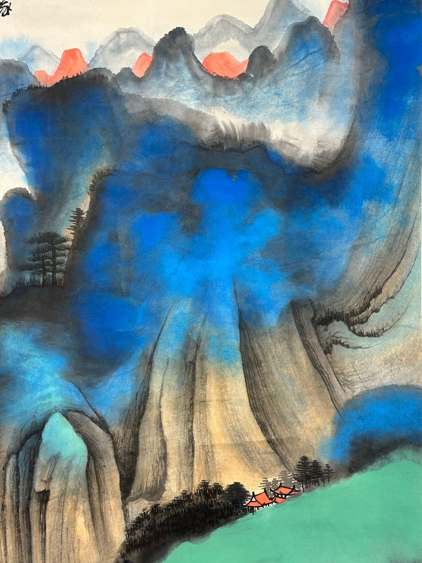 Chinese scroll painting Zhang Daqian