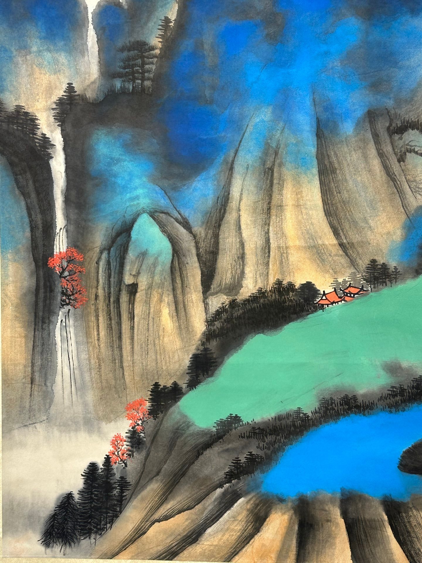 Chinese scroll painting Zhang Daqian